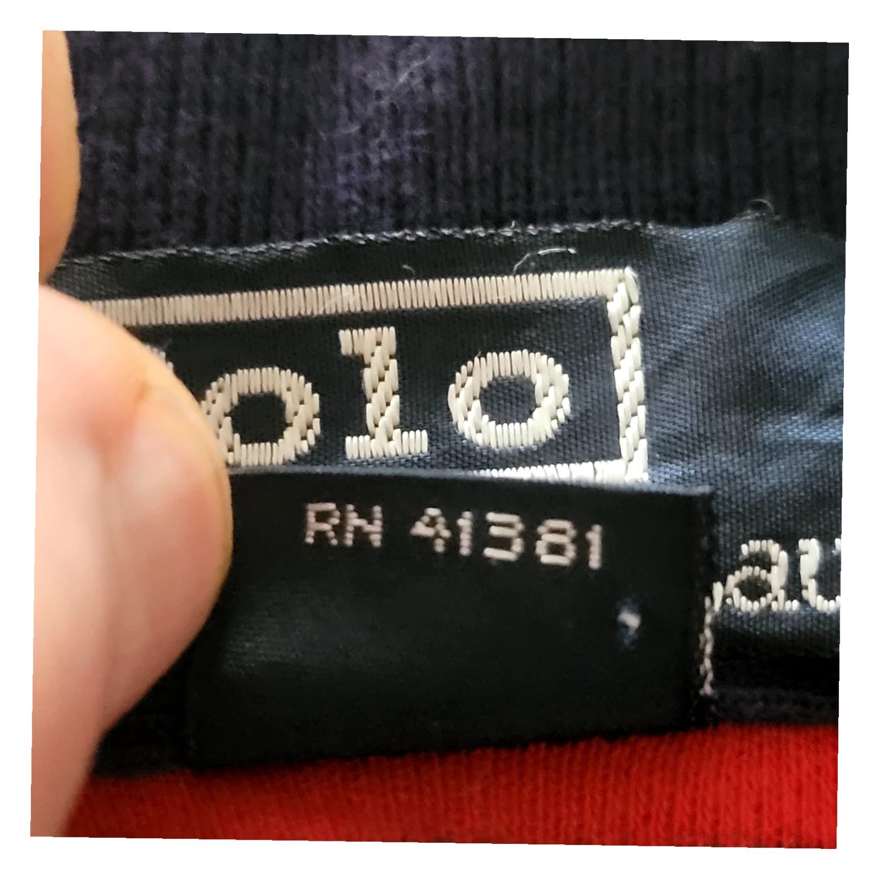 Ralph Lauren Polo by Ralph Lauren M Navy Red Striped Polo Shirt, 100% Cotton, Made in USA Size US M / EU 48-50 / 2 - 5 Thumbnail