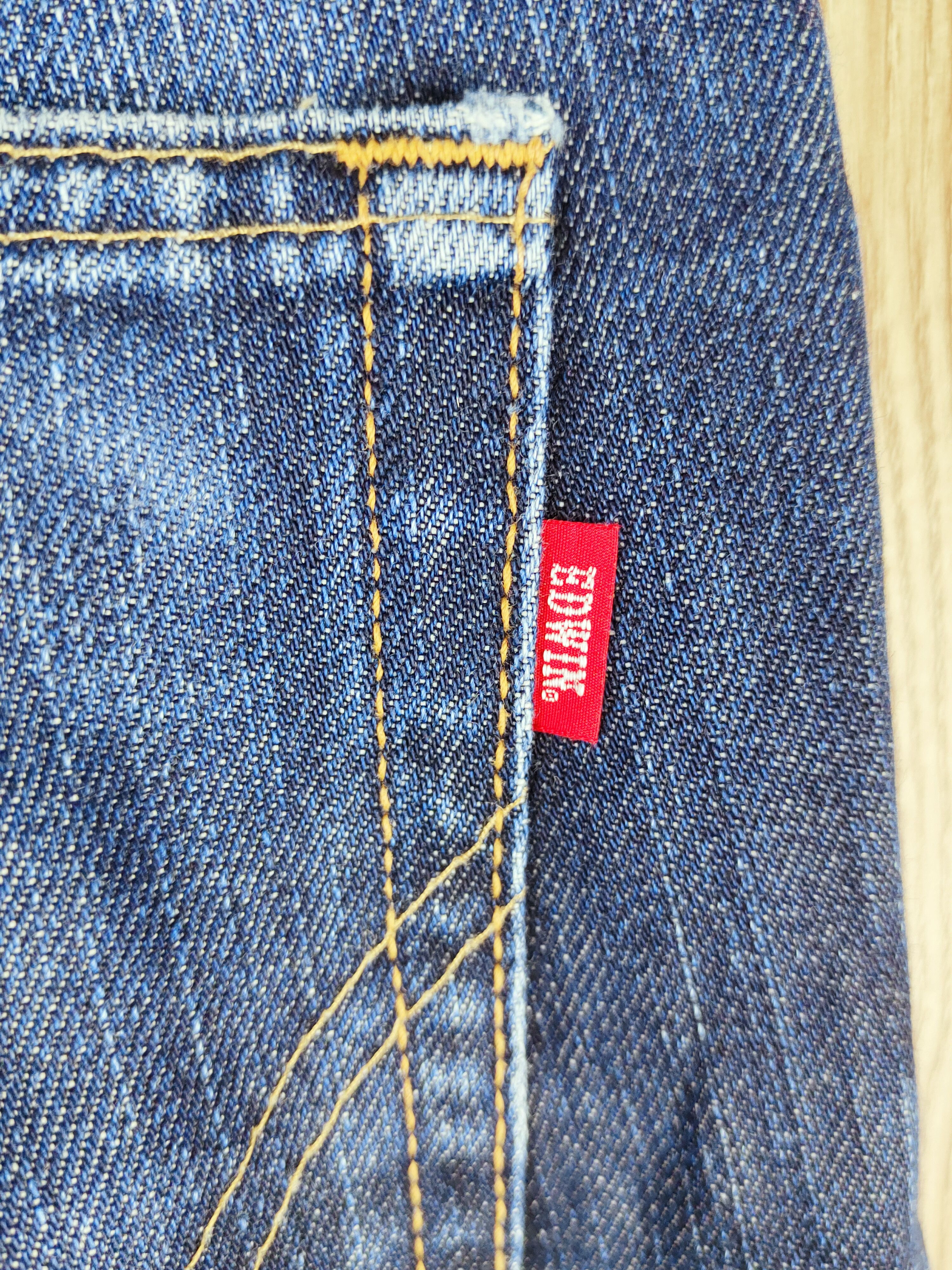 Edwin Edwin Dark Blue Distressed Ripped Jeans #S2683 Size US 31 - 8 Thumbnail