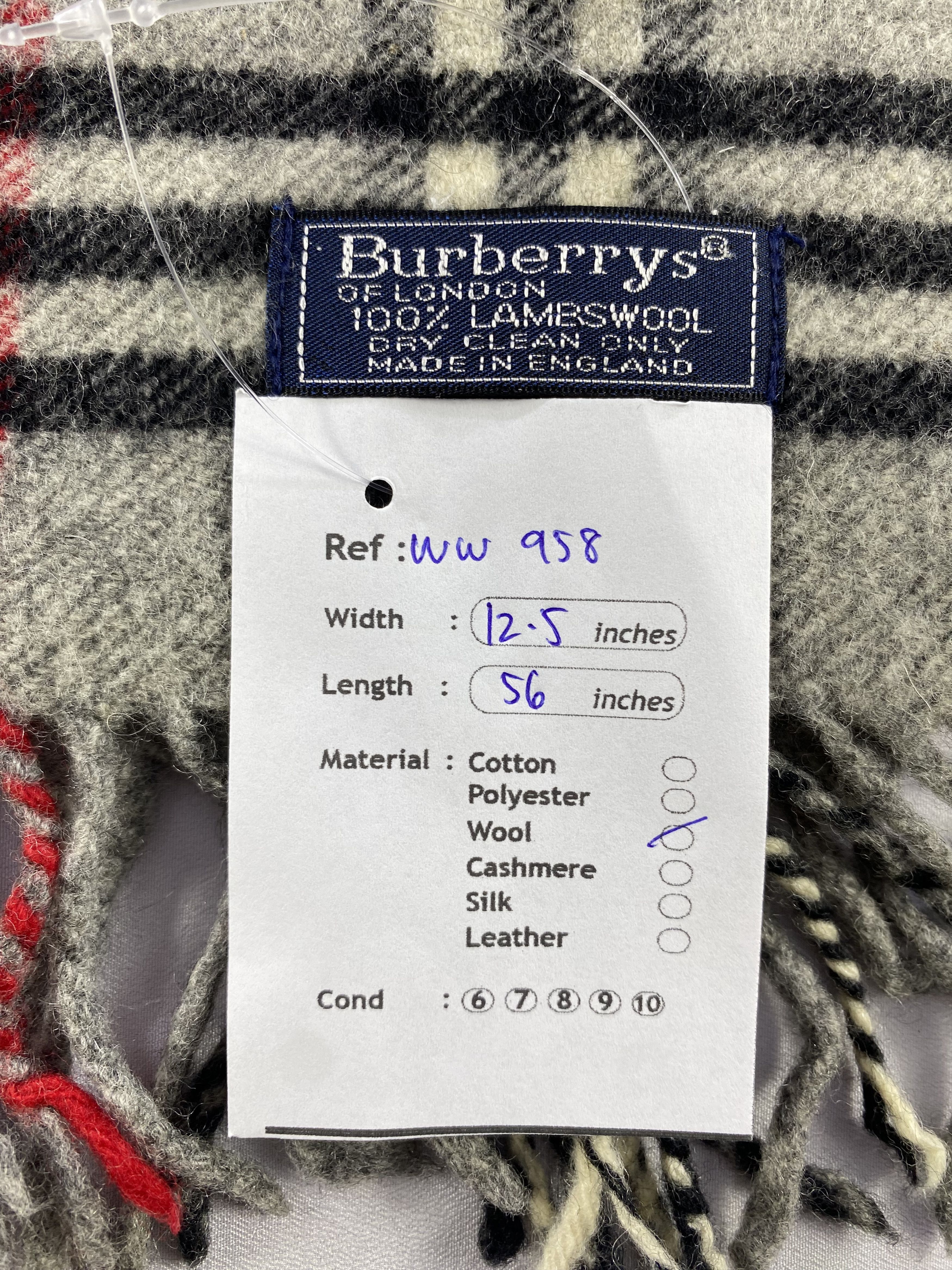 Burberry × Vintage Burberry Scarf / Muffler / Neckwear - WW958 Size ONE SIZE - 6 Thumbnail