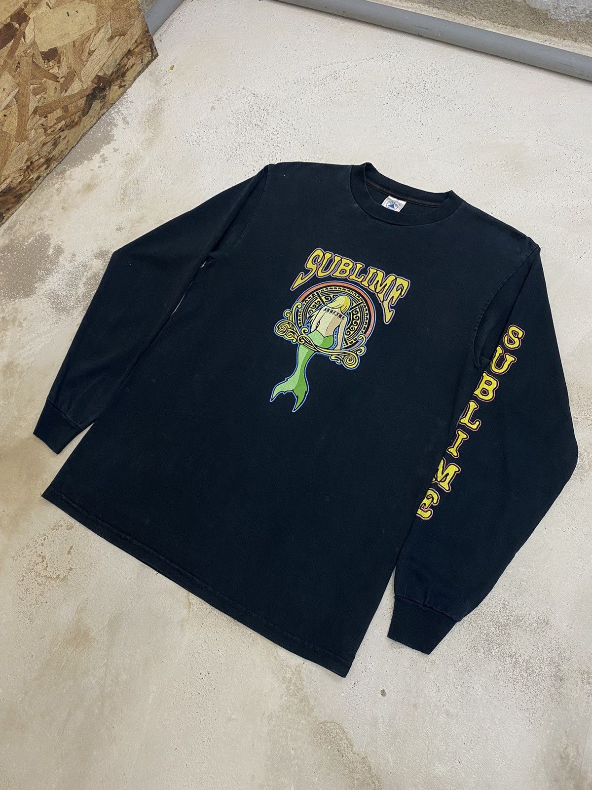 Band Tees Vintage Delta 00s Sublime Band Mermaid Design Long Sleeve Size US S / EU 44-46 / 1 - 2 Thumbnail