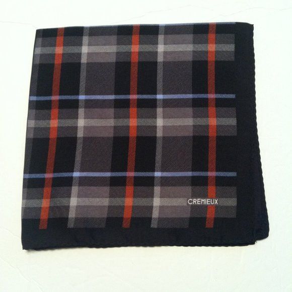 Daniel Cremieux DANIEL CREMIEUX MENS NEW BLACK SILK POCKET SQUARE 16" X 16" Size ONE SIZE - 3 Thumbnail