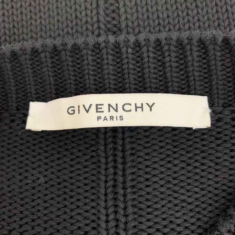 Givenchy Givenchy Black Logo Letter Intarsia Cotton Round-Neck Long Size US S / EU 44-46 / 1 - 5 Thumbnail