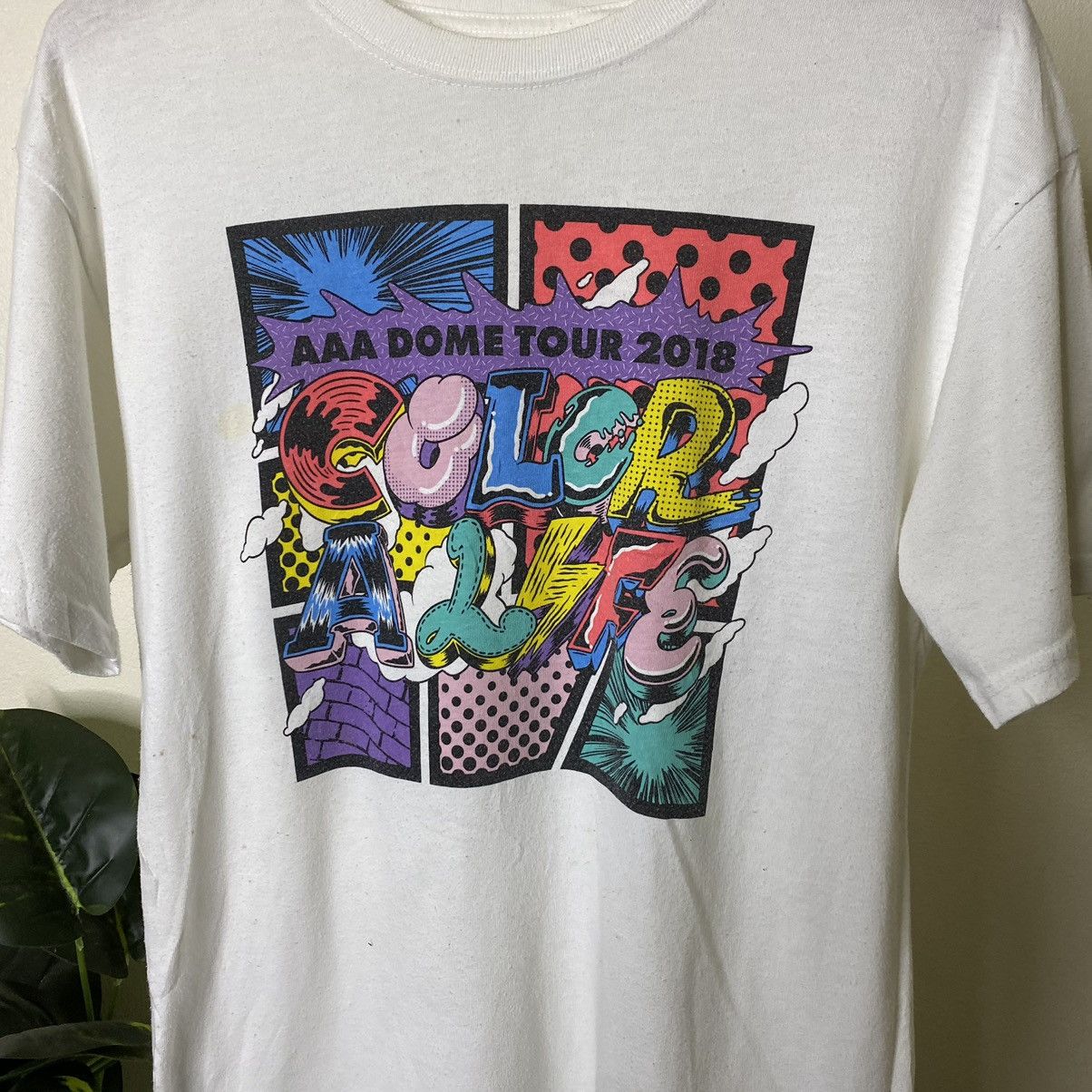 Band Tees × Japanese Brand Japanese JPop Band AAA Dome Tour Color Alife Album Promo Tee Size US S / EU 44-46 / 1 - 2 Thumbnail