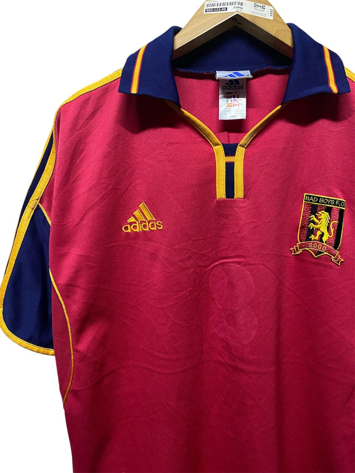 Adidas Vintage 2000 Bad Boys FC Template Spain Jersey Size US L / EU 52-54 / 3 - 2 Thumbnail