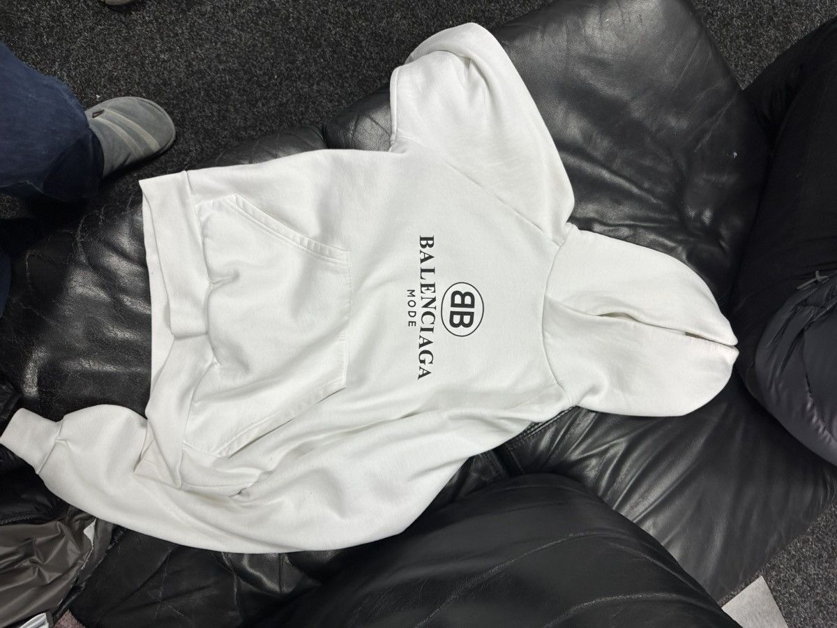 Balenciaga Mode Hoodie XS White