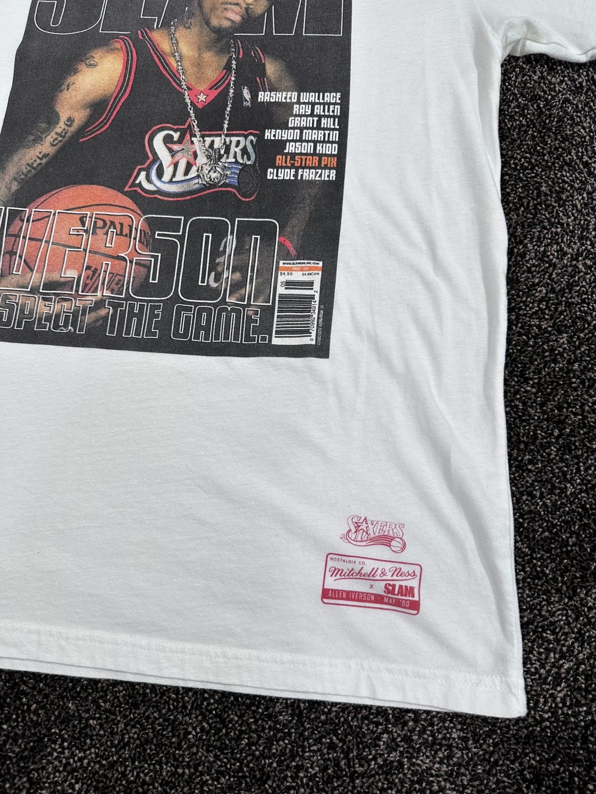 Mitchell & Ness Mitchell & Ness NBA Allen Iverson Phil Sixers White T-Shirt Size US L / EU 52-54 / 3 - 4 Thumbnail