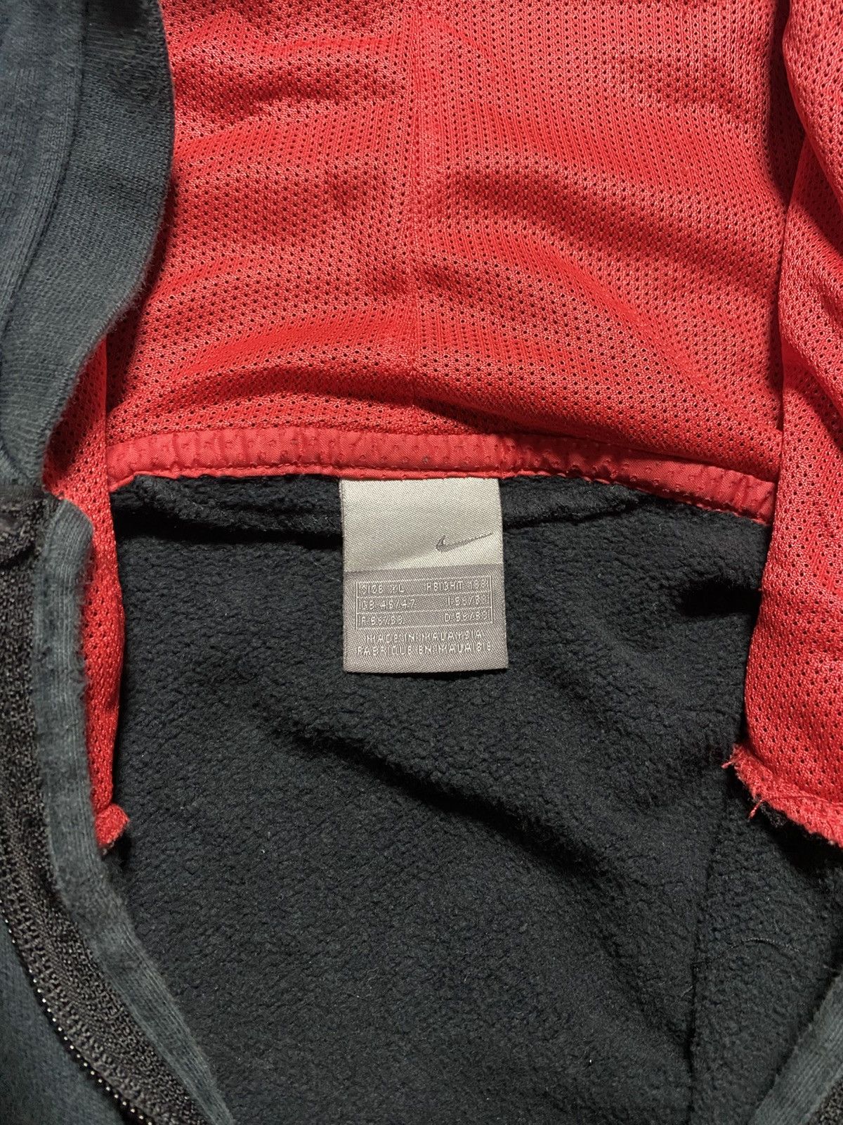 Nike × Vintage Vintage Nike Shox faded oversize box fit y2k zip Hoodie Size US XL / EU 56 / 4 - 3 Thumbnail