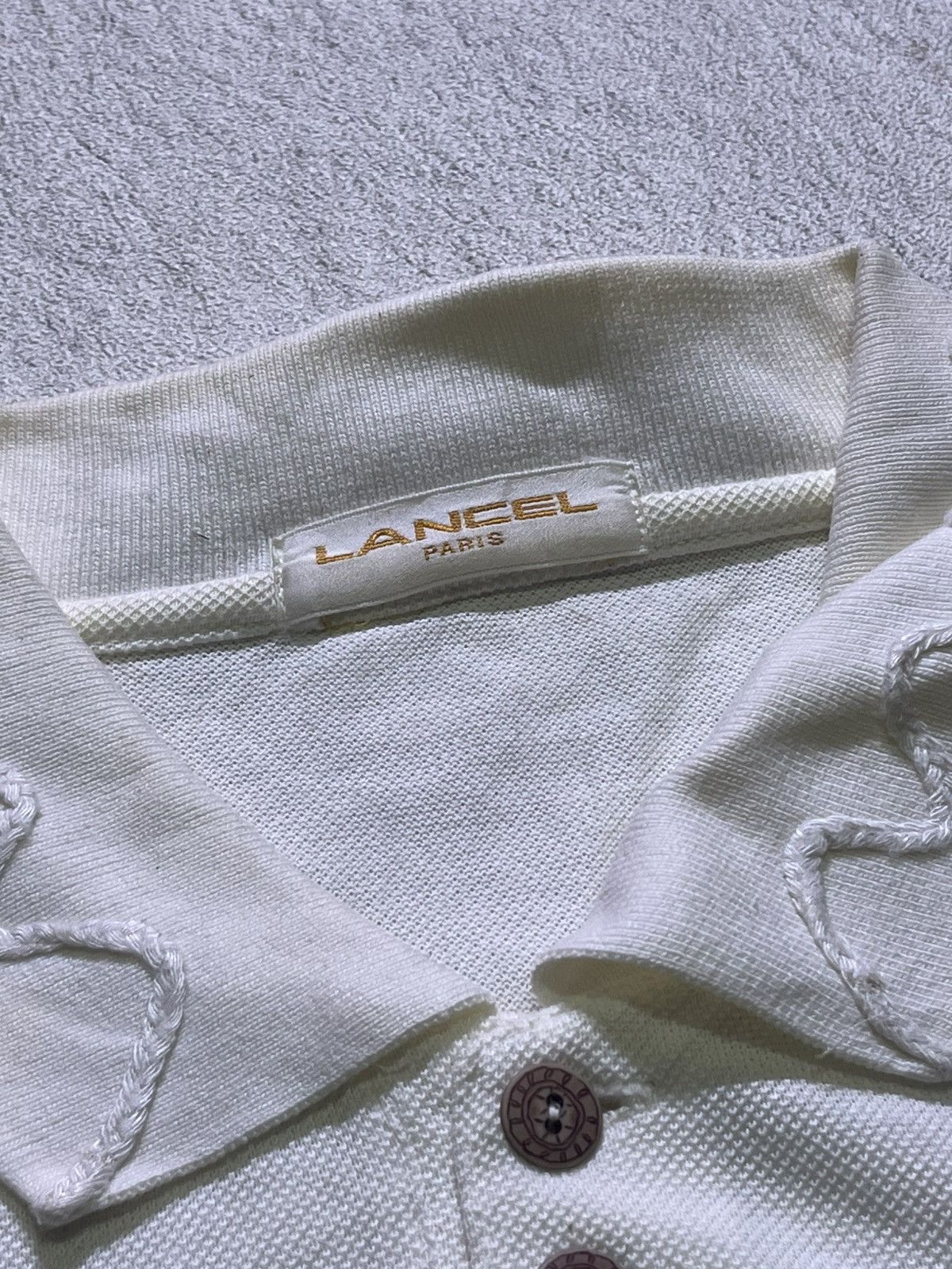 Japanese Brand Y2K LANCEL short sleeve tshirt 3 color motif Size US XL / EU 56 / 4 - 6 Thumbnail