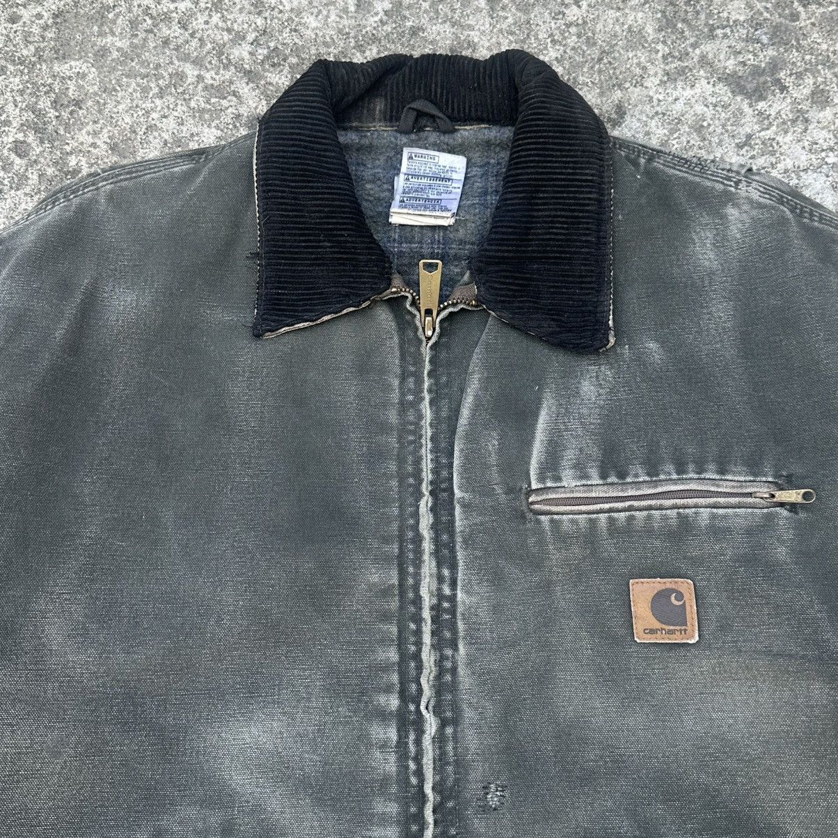 Carhartt Crazy Vintage 00s Faded Carhartt Detroit Jacket J97 MOS Size US L / EU 52-54 / 3 - 7 Thumbnail