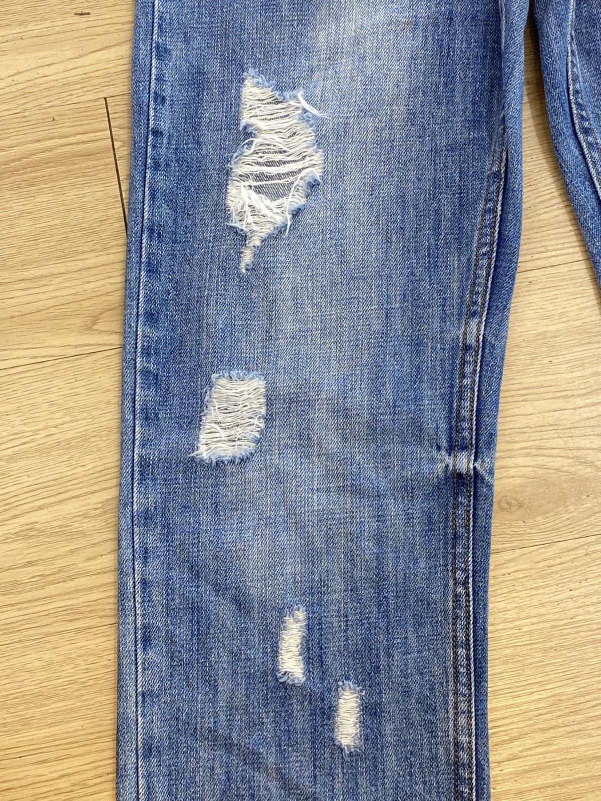 Japanese Brand Vintage Japanese Brand Hairy Leg Distress Denim Size US 32 / EU 48 - 5 Thumbnail