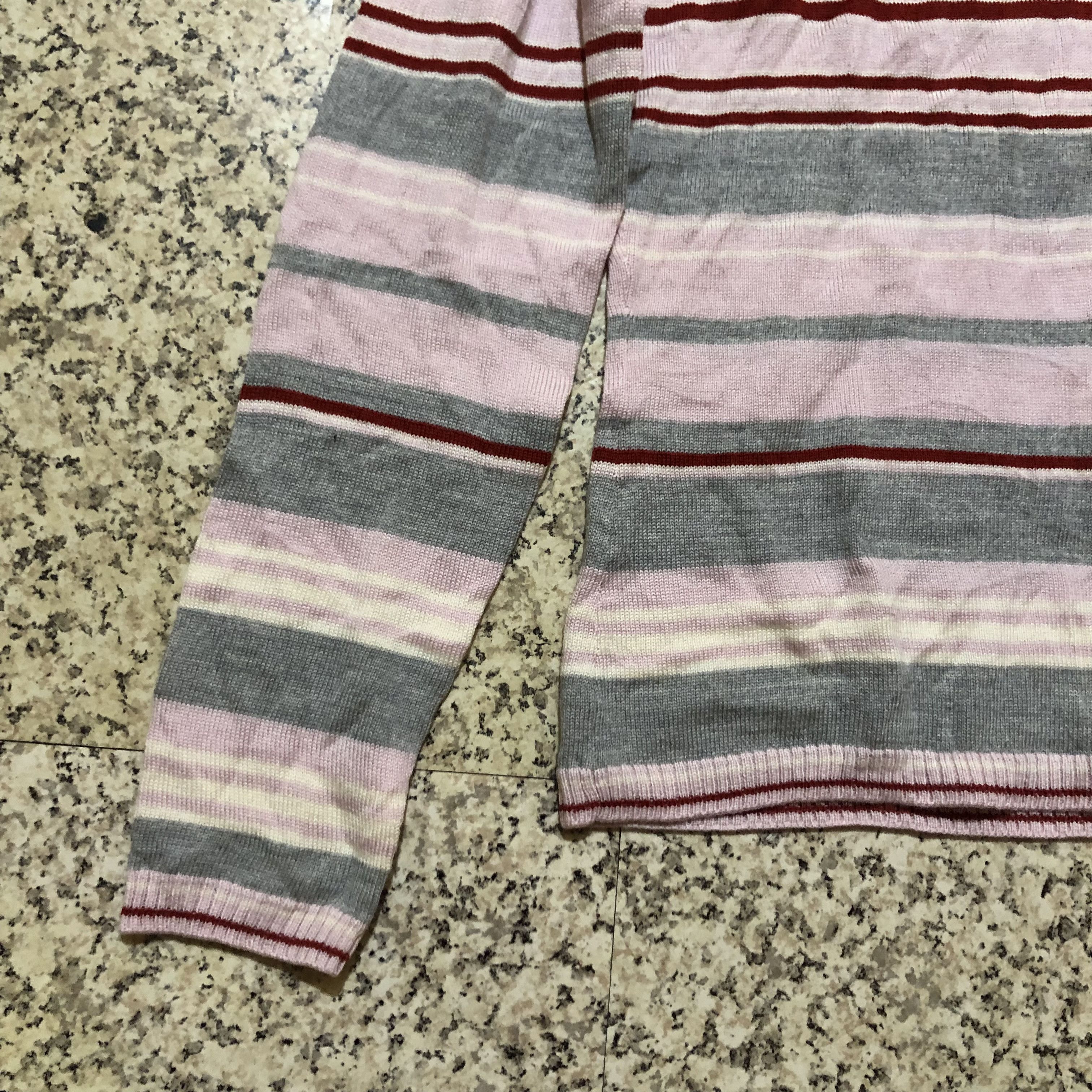 Courreges Vintage Courrèges Paris Striped Turtleneck Wool Knit Sweater Size S / US 4 / IT 40 - 5 Thumbnail