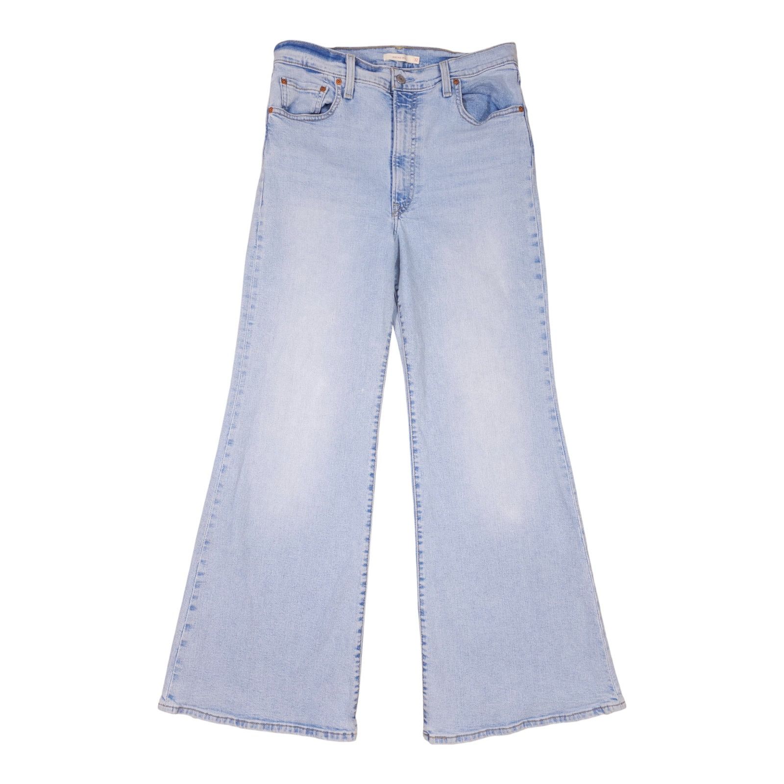 Levi's Levi's Ribcage Bell Light Wash Blue Sz 32 Size 32" / US 10 / IT 46 - 1 Thumbnail