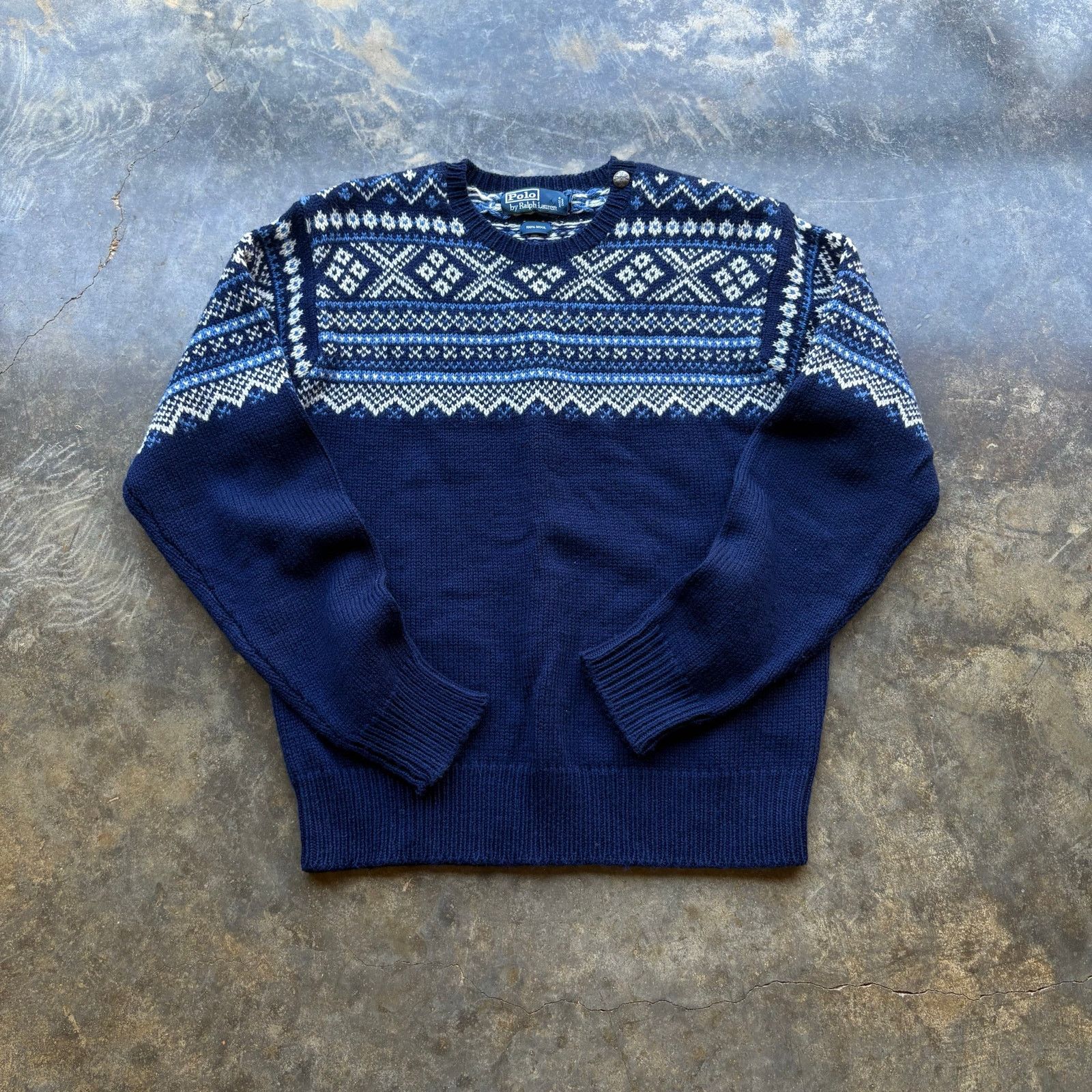 Polo Ralph Lauren Vintage Polo Ralph Lauren Knit Winter Sweater Size US M / EU 48-50 / 2 - 1 Thumbnail