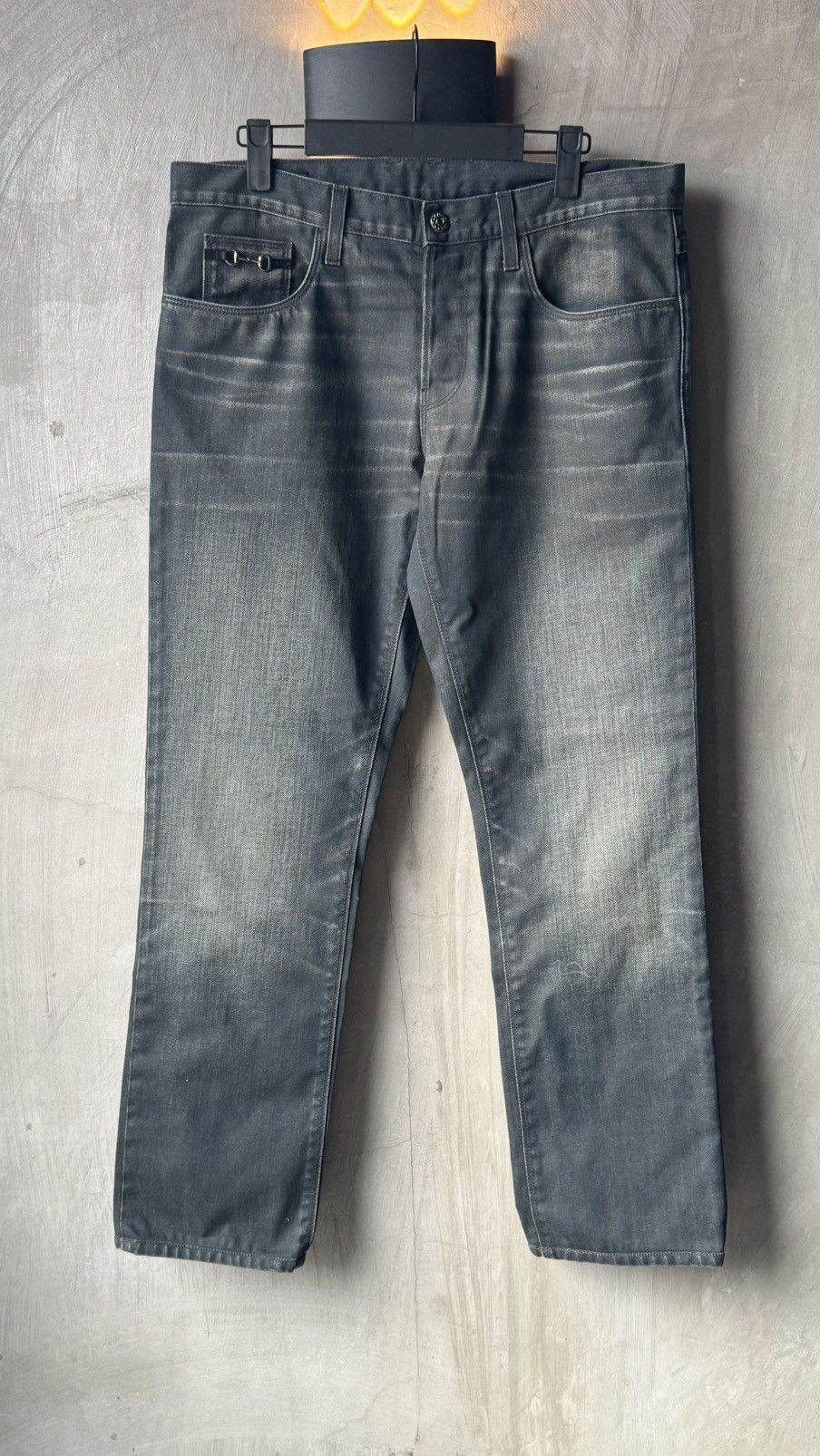 Gucci Gucci | Tomford | Horsebit | Vintage Wash Denim Size US 34 / EU 50 - 3 Thumbnail