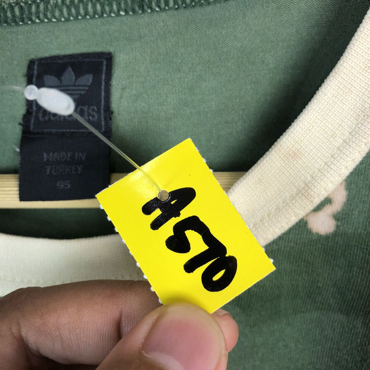 Adidas Adidas vintage ringer Green faded Tee #A570 Size US M / EU 48-50 / 2 - 11 Thumbnail