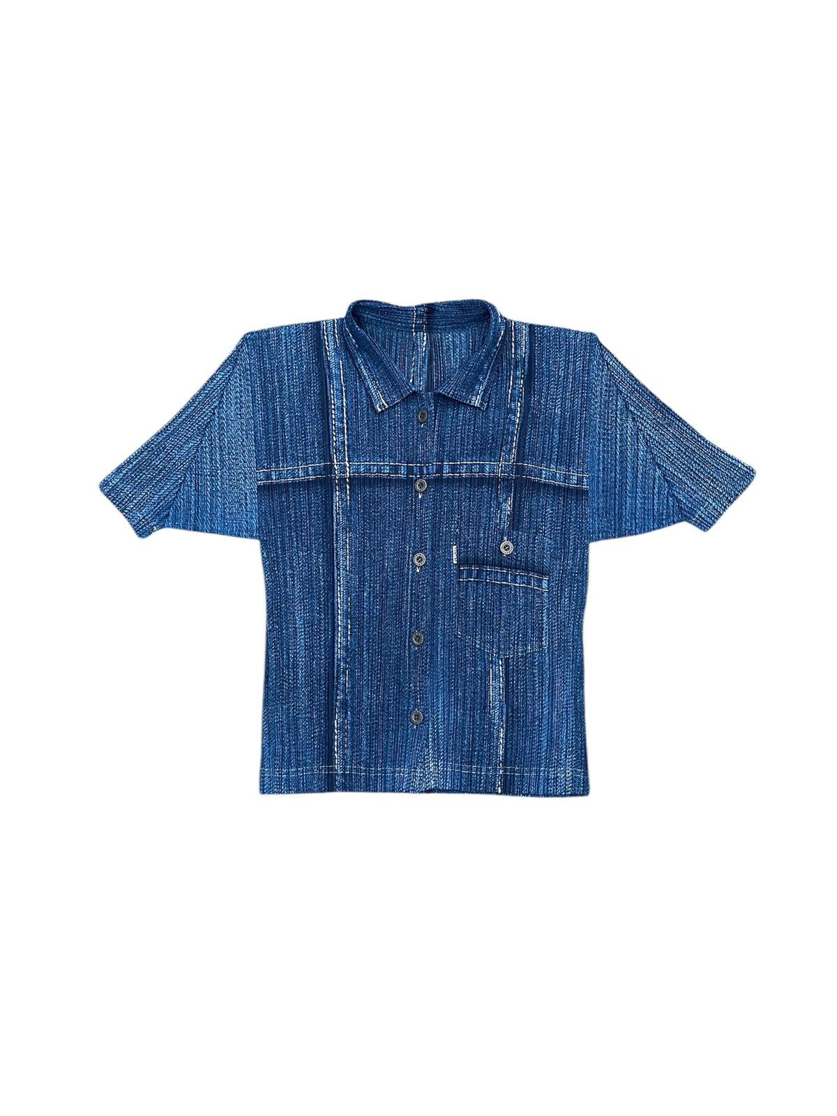 Pleats Please Issey Miyake Issey Miyake Pleats Please Denim Printed Size ONE SIZE - 16 Thumbnail