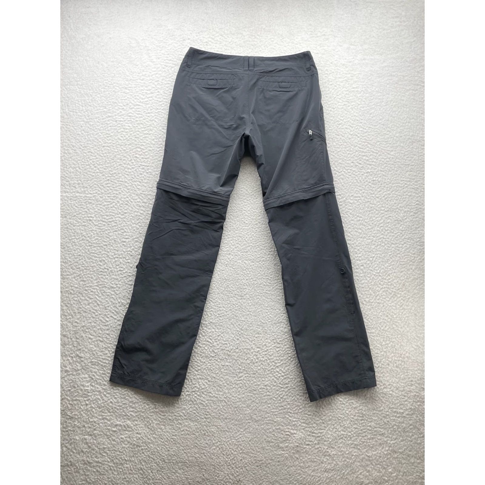 Marmot Marmot Pants Womens Size 6 Gray Convertible Quick Dry Inseam 32 in Casual Regular Straight 31 in Nylon Cotton Elastane Front Flat Pockets Button Size 28" / US 6 / IT 42 - 5 Thumbnail