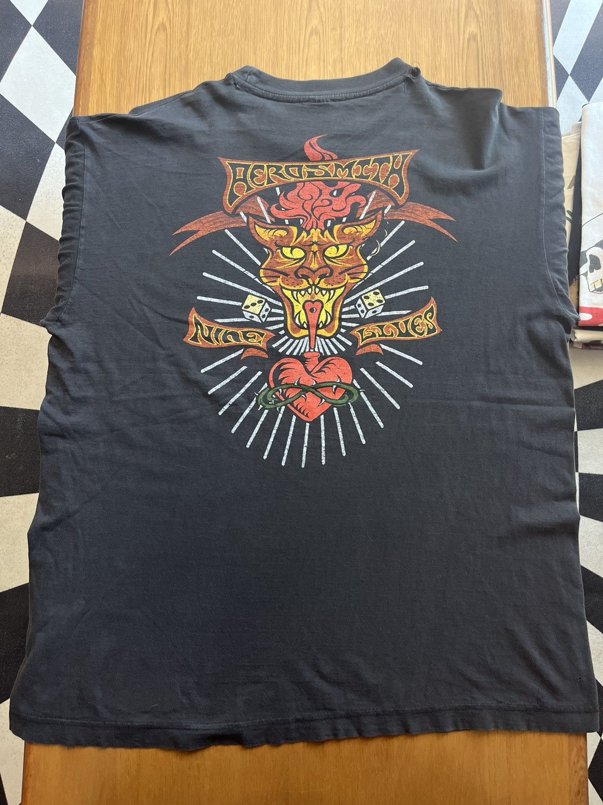 Aerosmith Vintage AEROSMITH Nine Lives 1997’s Tshirt Size US L / EU 52-54 / 3 - 8 Thumbnail