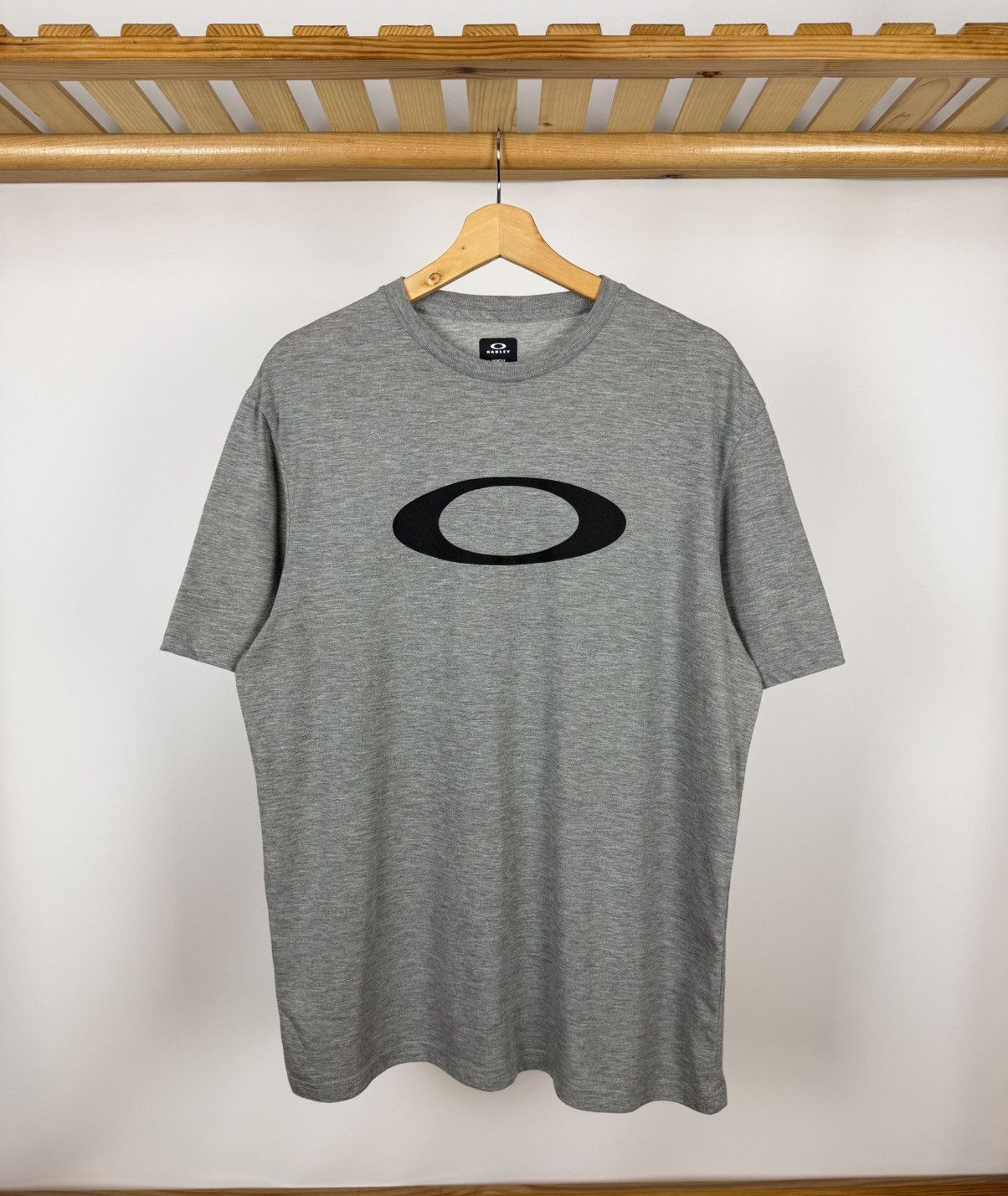 Oakley Oakley Software Vintage Men's Blue Cotton Zip Neck T-Shirt Size US L / EU 52-54 / 3 - 1 Thumbnail