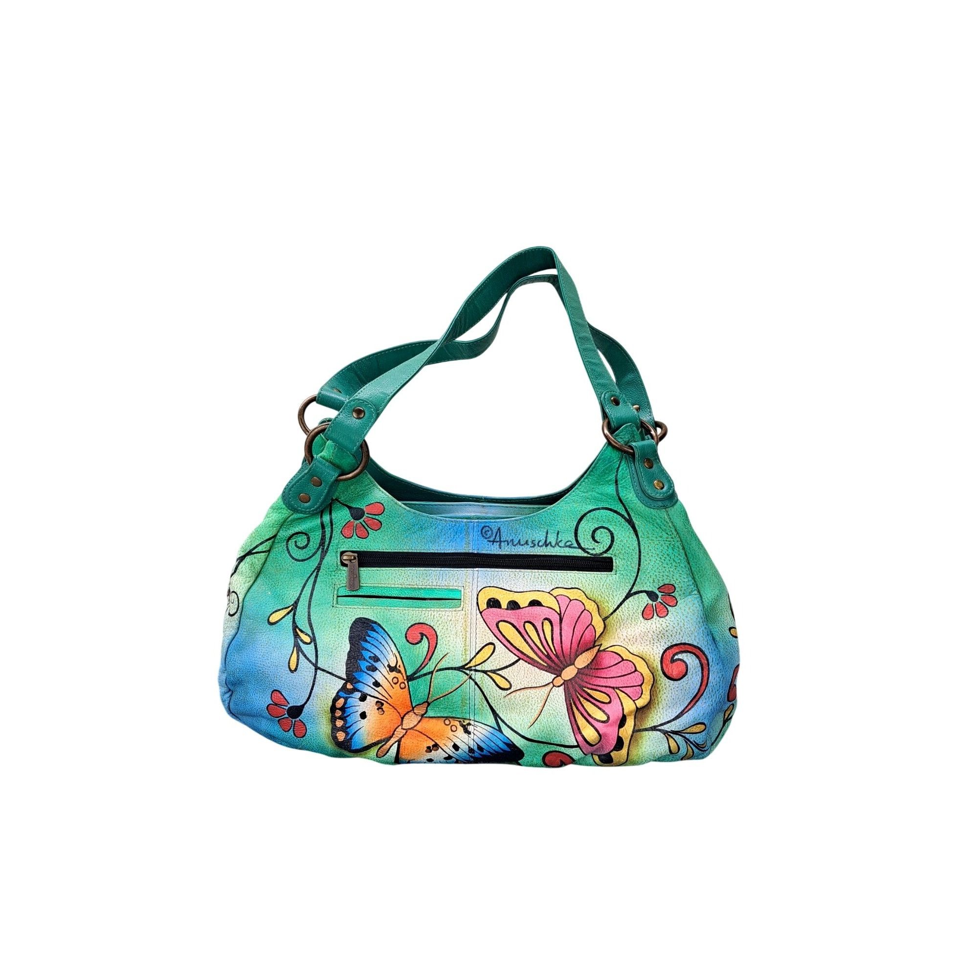 Other Anuschka Purse Leather Shoulder Bag Large Satchel Hobo Size ONE SIZE - 1 Thumbnail