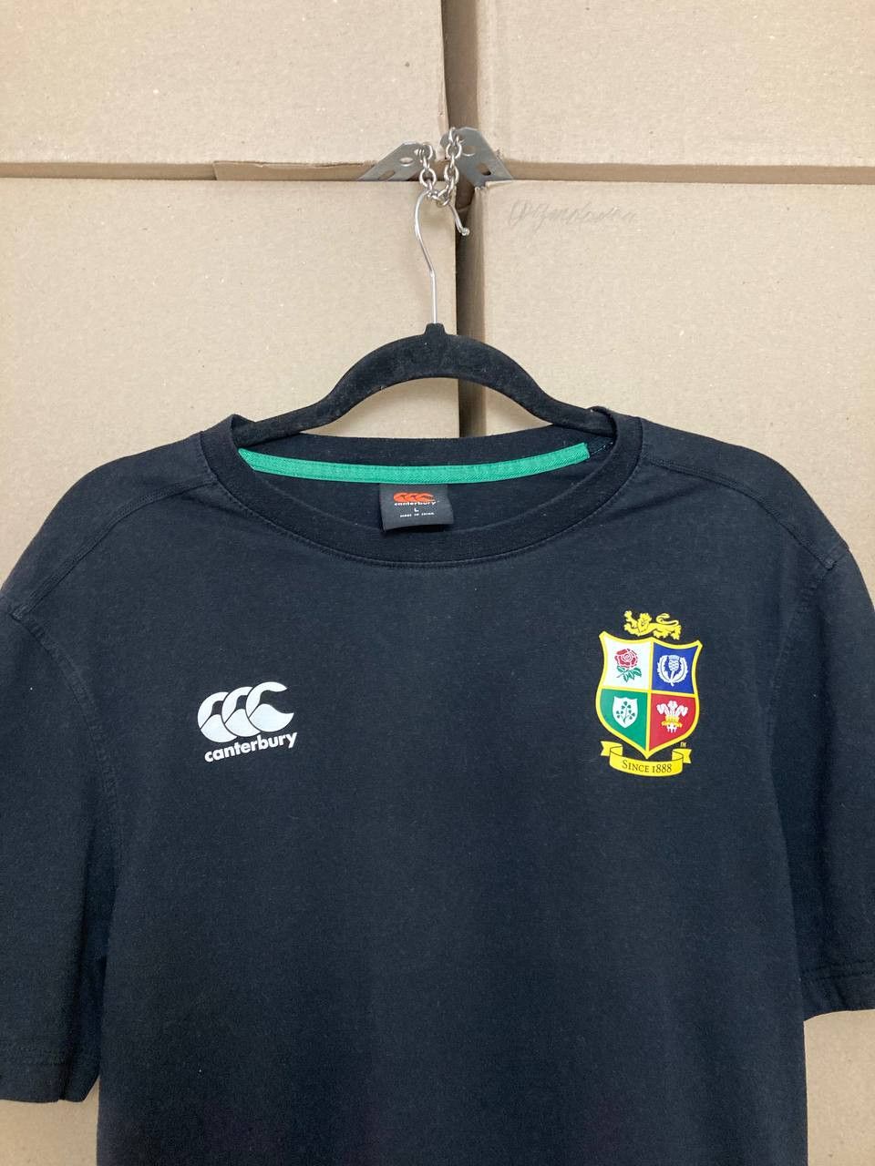Canterbury of New Zealand VINTAGE BRITISH LIONS RUGBY T-SHIRT CANTERBURY TEE JERSEY Size US L / EU 52-54 / 3 - 6 Thumbnail