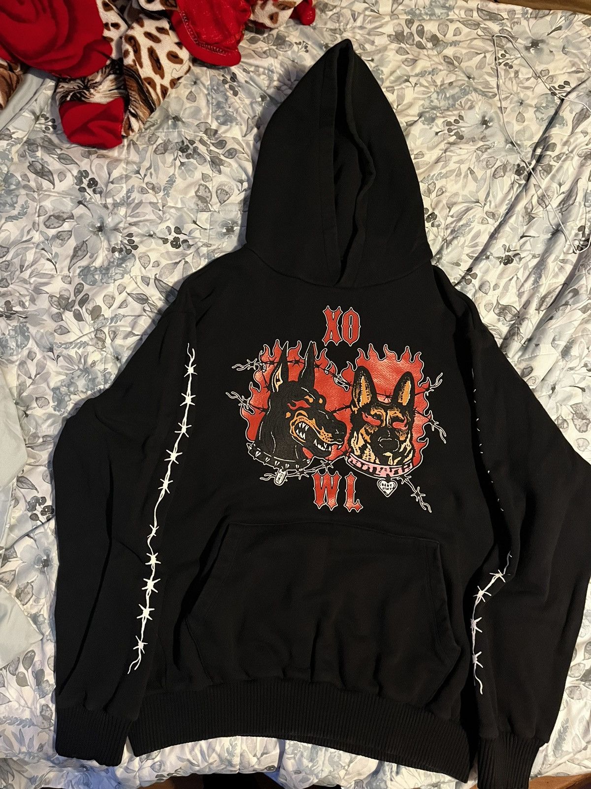 image of Warren Lotas Xo Best Friends Hoodie in Black, Men's (Size XL)
