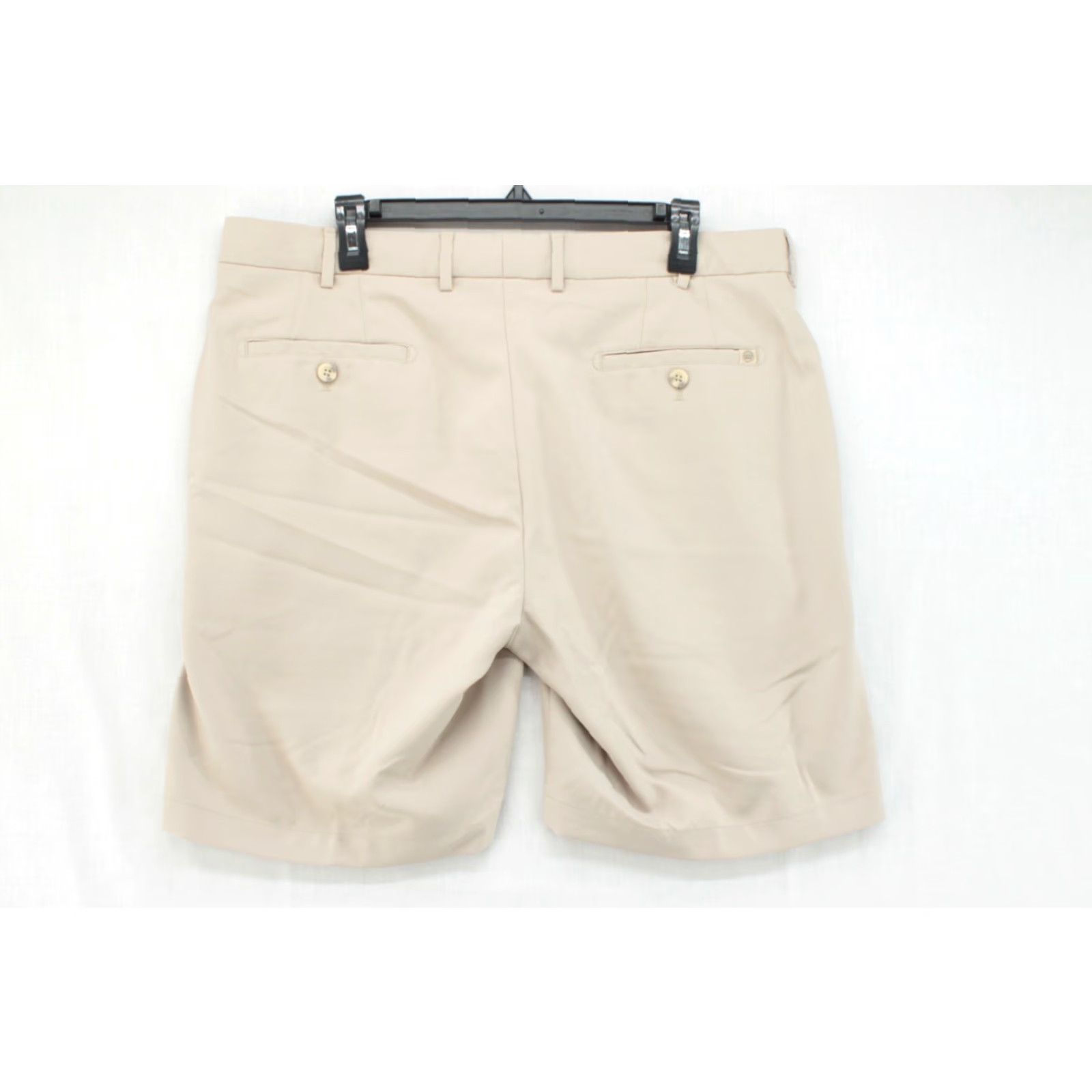 Peter Millar Peter Millar Golf Shorts Beige Performance 9" Mid Rise Mens 36 Chino Casual Pockets Logo 9" Inseam Size US 36 / EU 52 - 2 Thumbnail