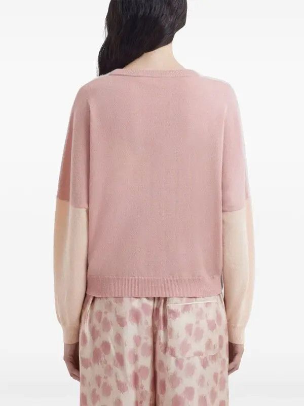 Marni o1w1db11125 Combined-Colour Jumper in Pink Size S / US 4 / IT 40 - 3 Thumbnail