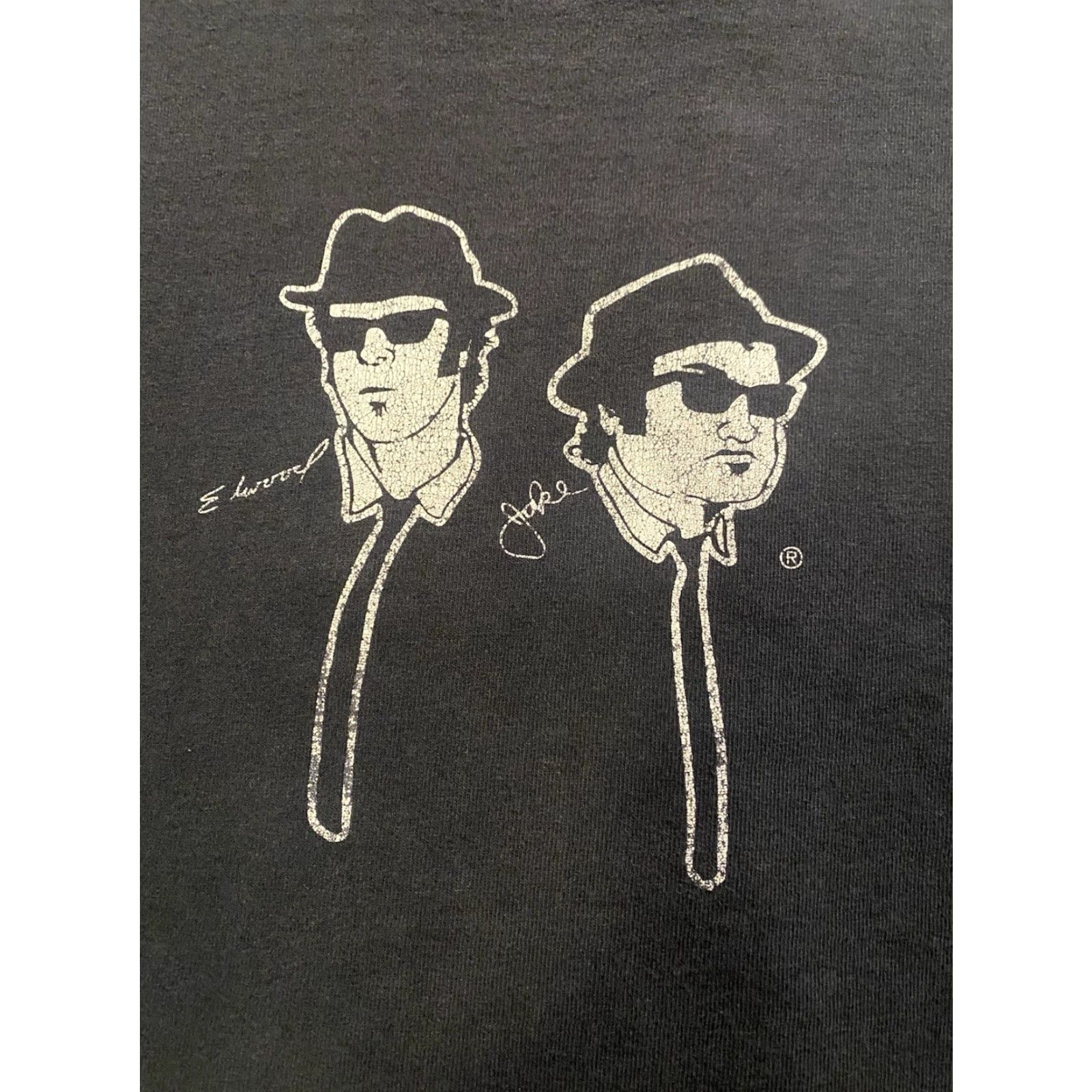 Vintage VINTAGE House of Blues T-Shirt 90s Blues Brothers Black Mens Large Short Sleeve Crew Neck Graphic Print Size US L / EU 52-54 / 3 - 4 Thumbnail