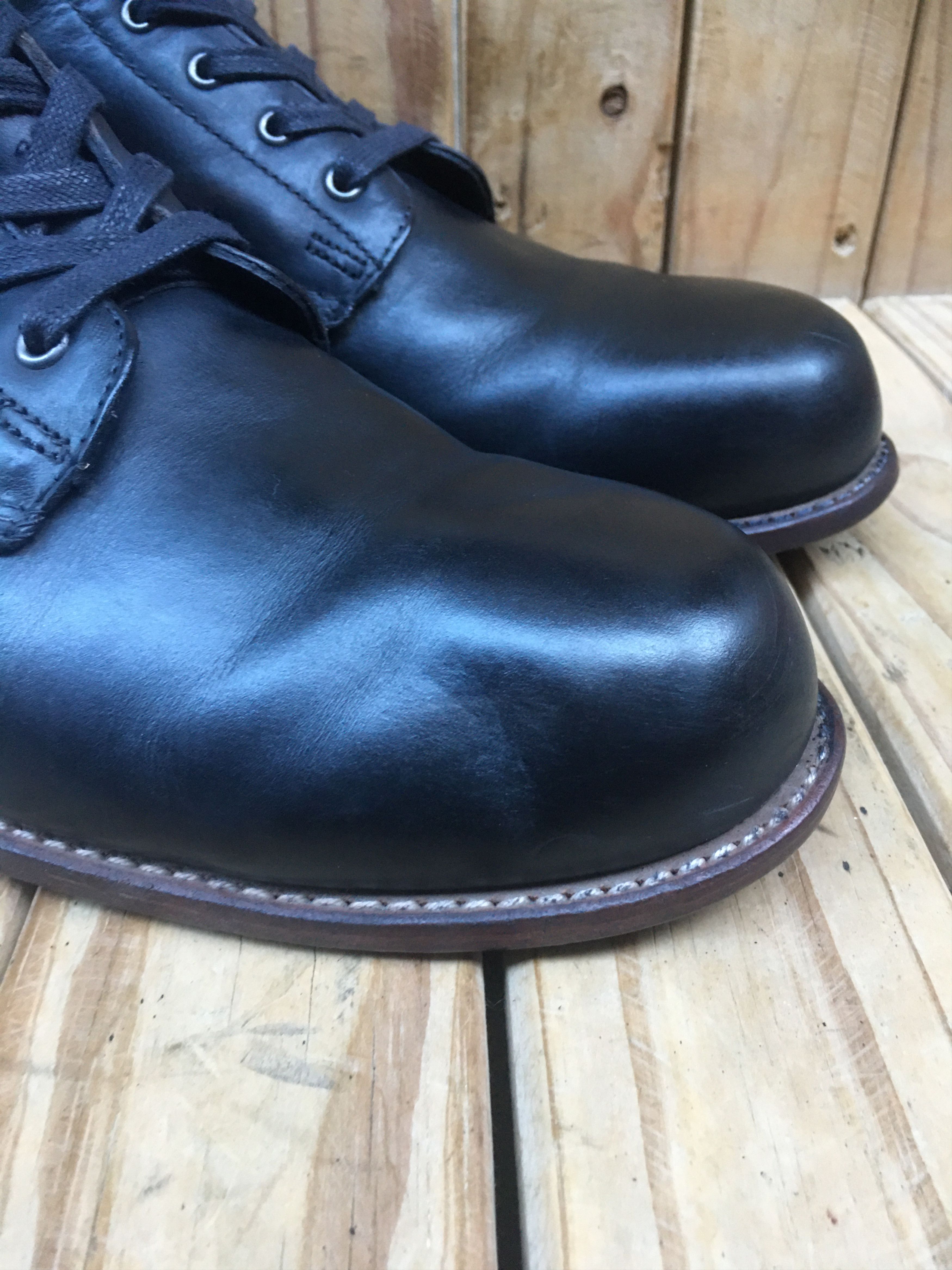 wolverine 1000 miles black leather boots sz US 12 D