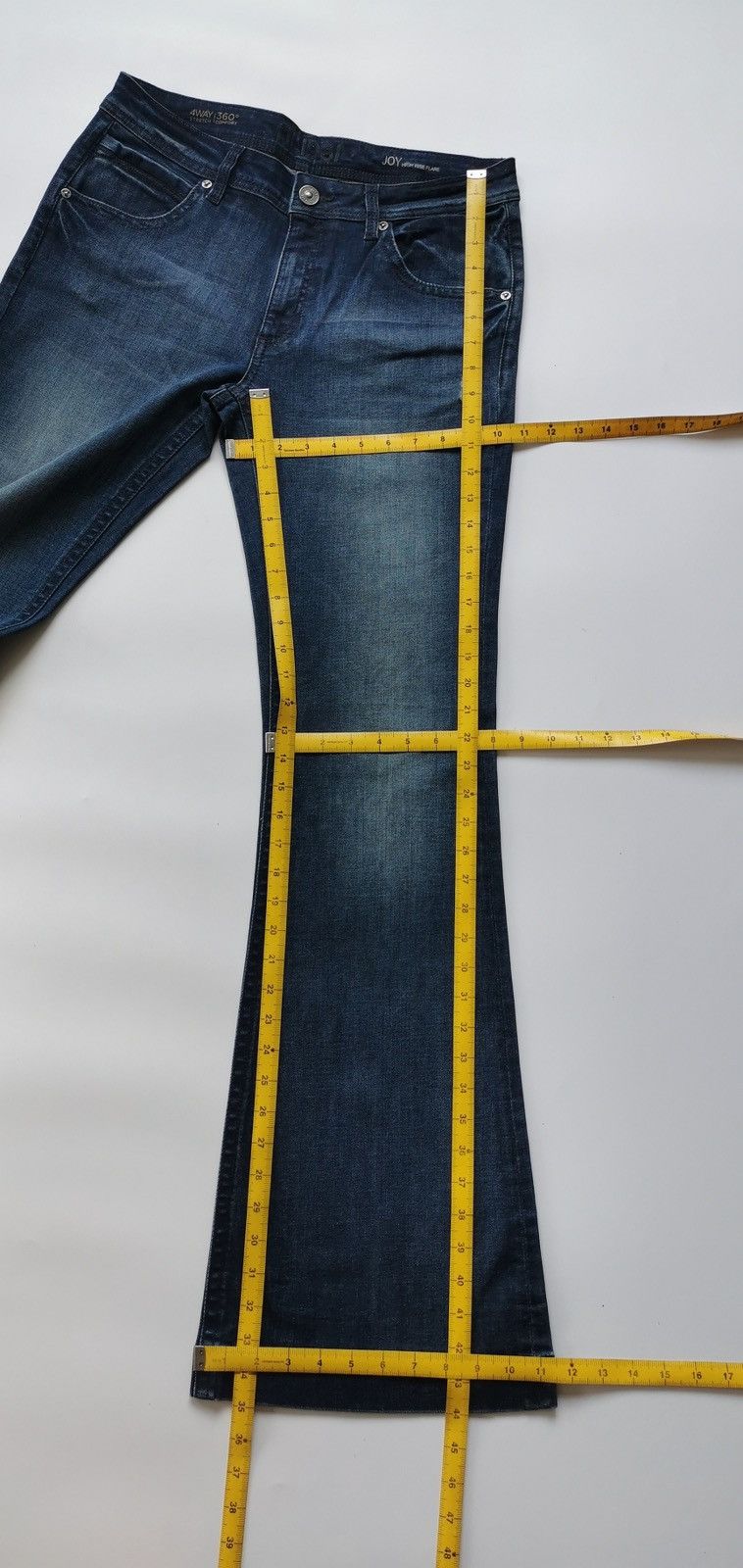 DL1961 DL1961 Joy High Rise Flare Bootcut Revolt Distressed Jeans Size 32" / US 10 / IT 46 - 13 Thumbnail