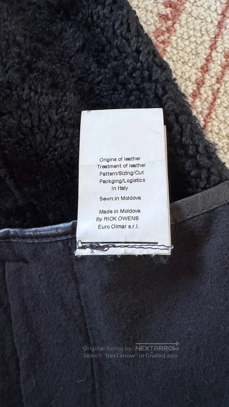 Rick Owens RICK OWENS Black fur and leather jacket size 50 Size US M / EU 48-50 / 2 - 8 Thumbnail
