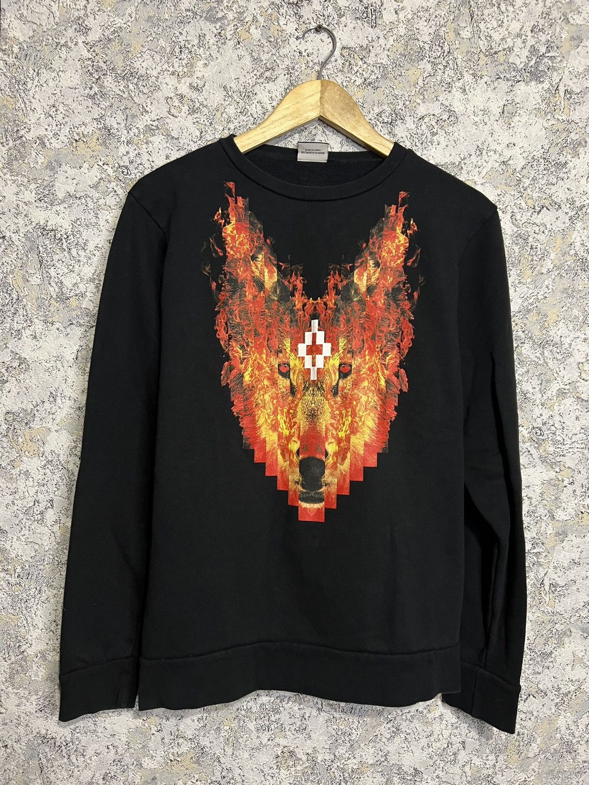 Marcelo burlon wolf sweatshirt best sale