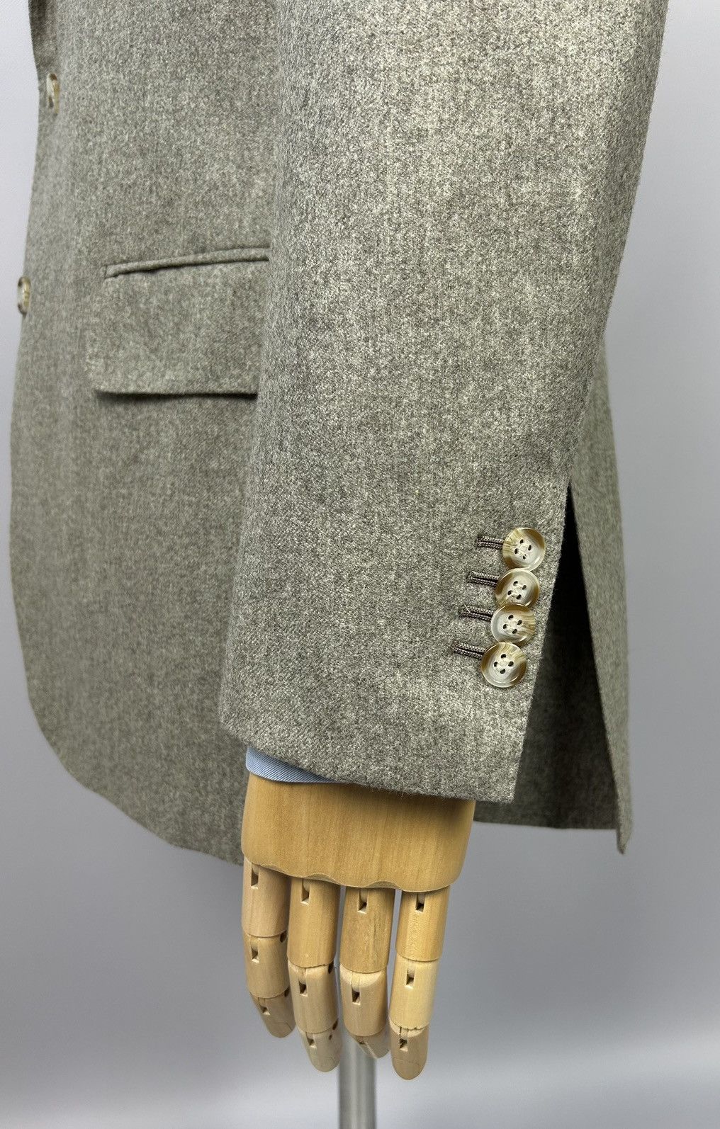 Designer × Suitsupply SUITSUPPLY Blazer Beige Vitale Barberis Canonico Wool EU52 Size 42R - 8 Thumbnail