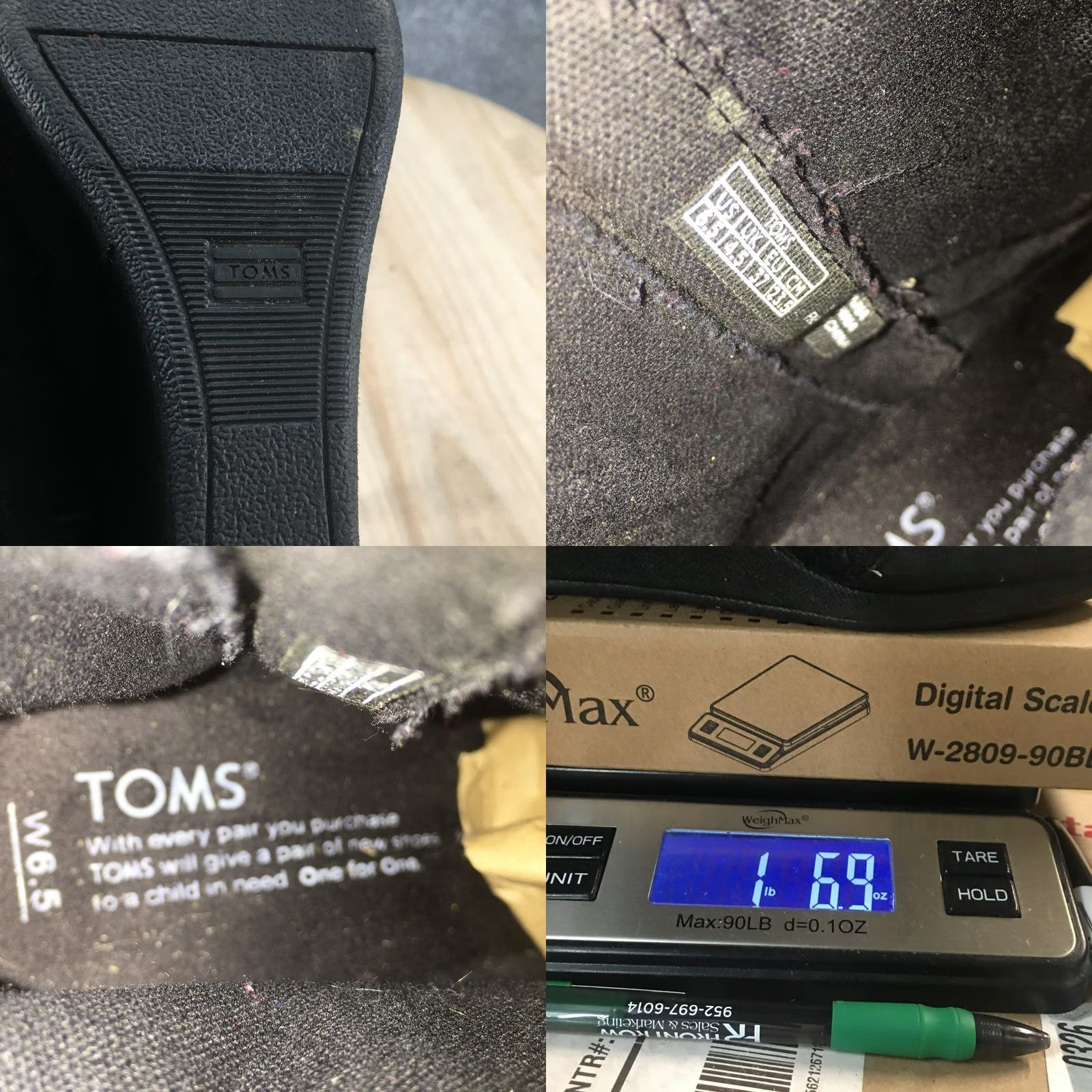 Toms TOMS Boots Womens 6.5 Avery Ankle Booties Black Wedge Tasseled Zip Round Toe Size US 7 / IT 37 - 10 Thumbnail