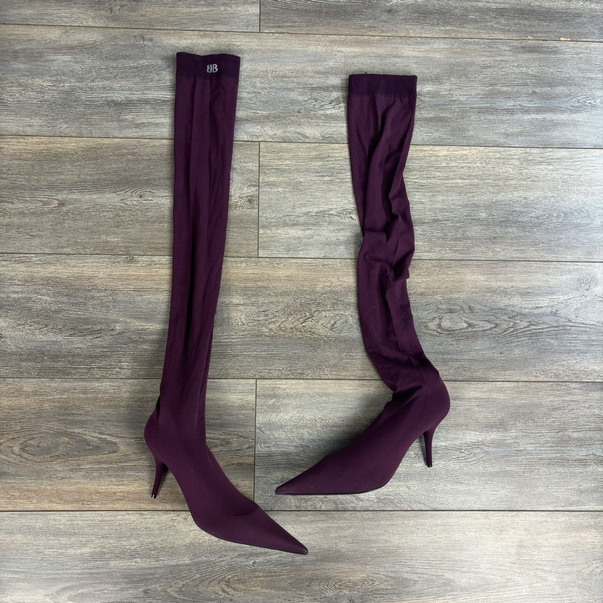 Balenciaga thigh high knife heel