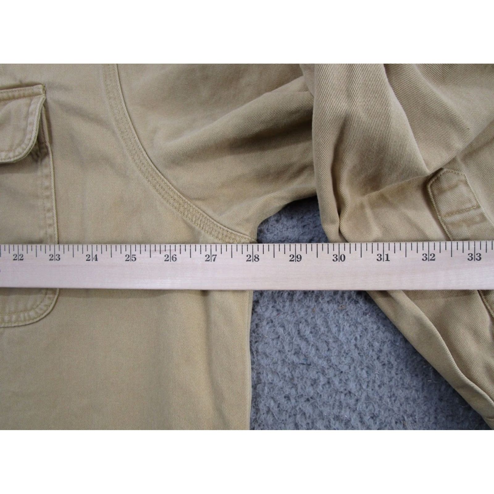 Carhartt VINTAGE Carhartt Shirt Work S09SRW Canvas 2XL Sandstone Long Sleeve Button-Up Men's Heavyweight Size US XXL / EU 58 / 5 - 7 Thumbnail