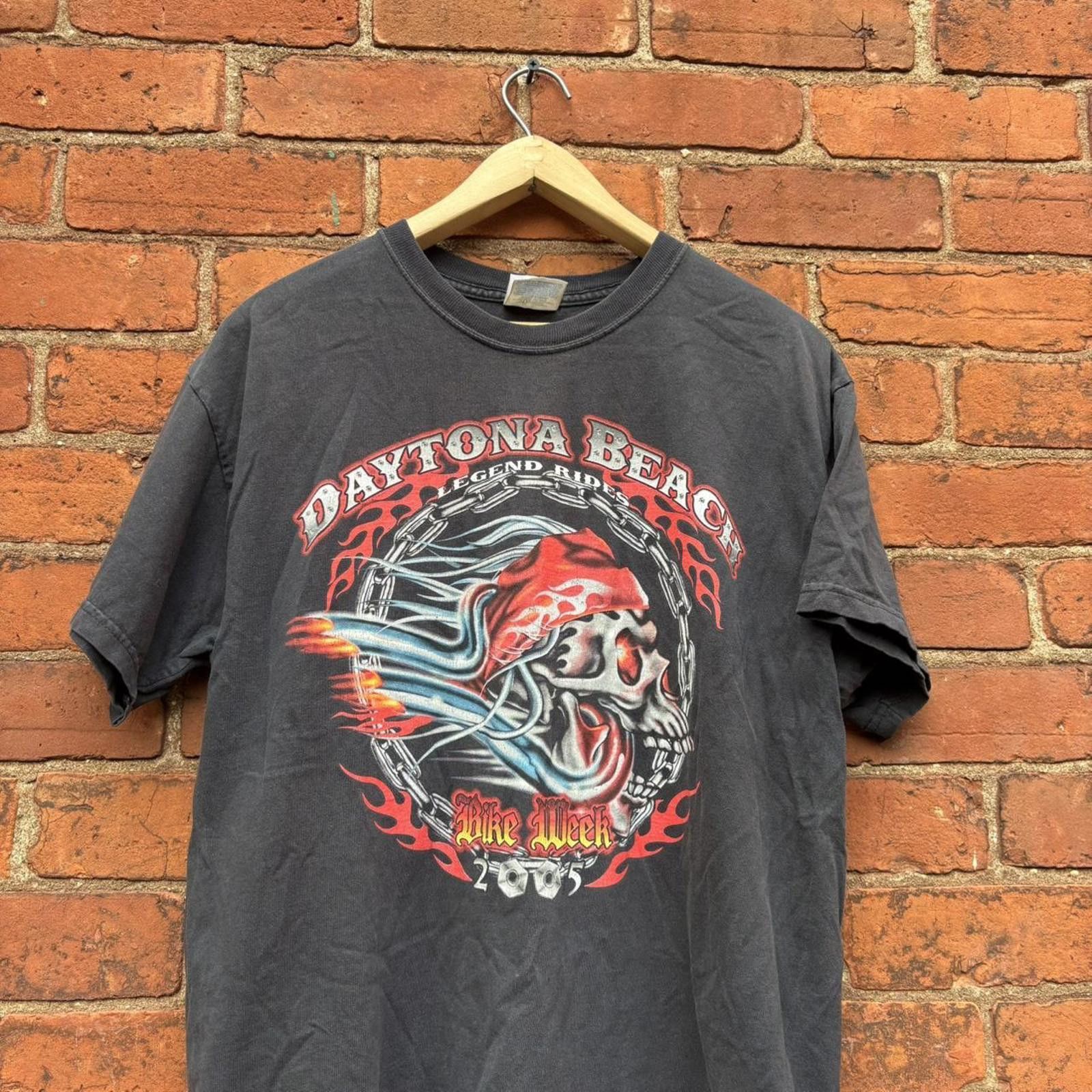 Hanes vintage Daytona beach bike week t shirt 2005 L Size US L / EU 52-54 / 3 - 2 Thumbnail