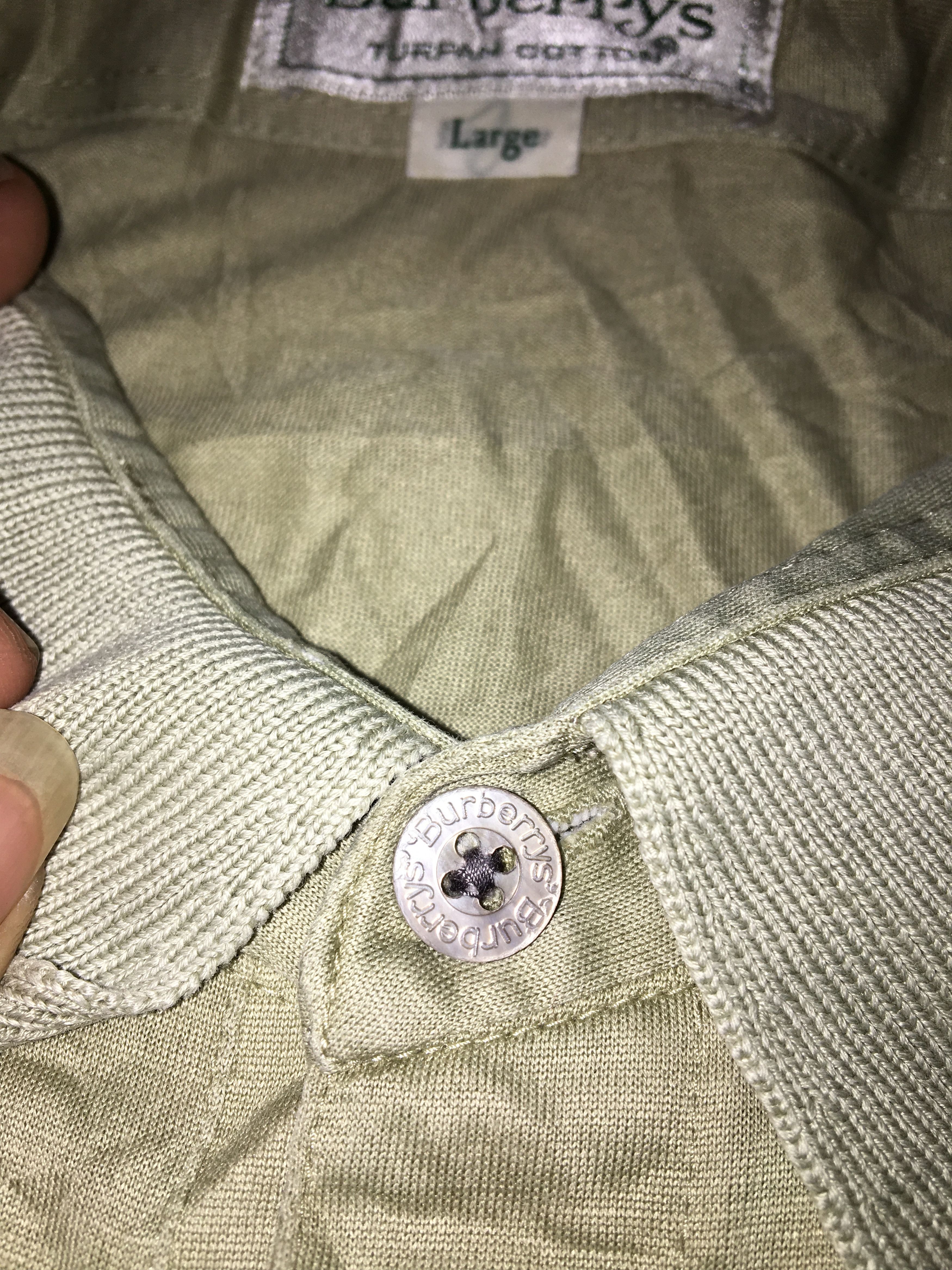 Burberry VINTAGE BURBERRYS LONG SLEEVE POLO SHIRT Size US L / EU 52-54 / 3 - 5 Thumbnail