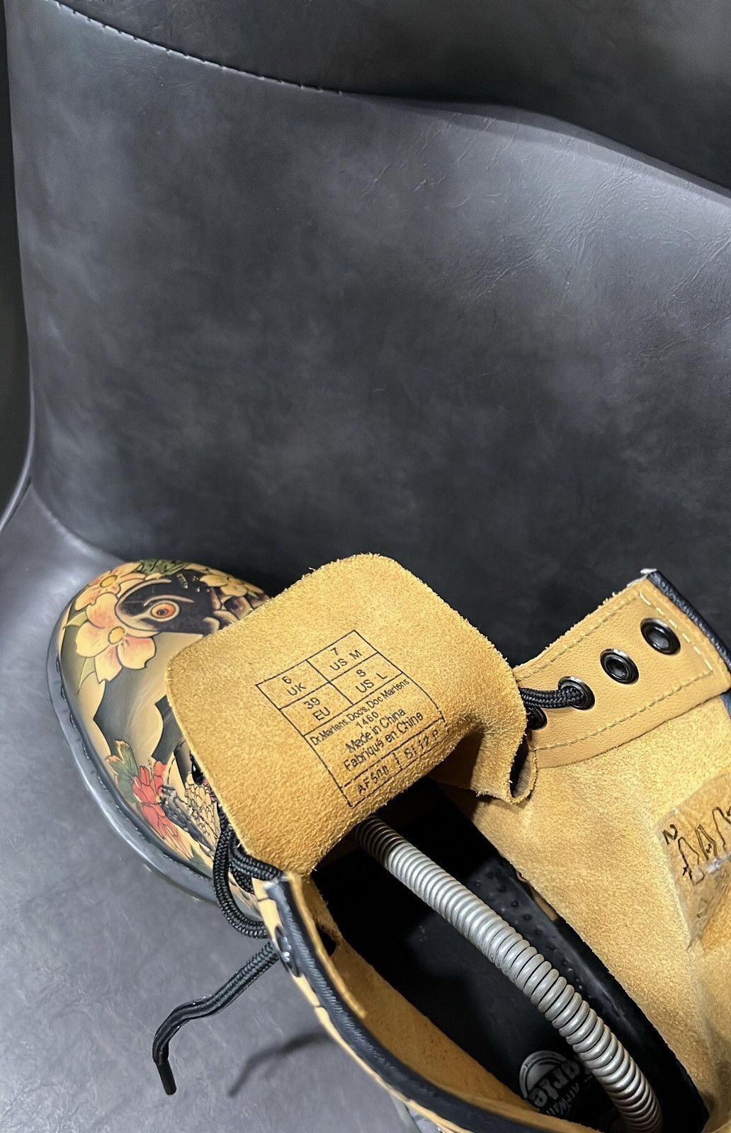Dr. Martens × Evisu × Japanese Brand Doc Dr. Martens X Evisu Wagara Tatto Sleeve Koi Fish boots Size US 7 / EU 40 - 8 Thumbnail