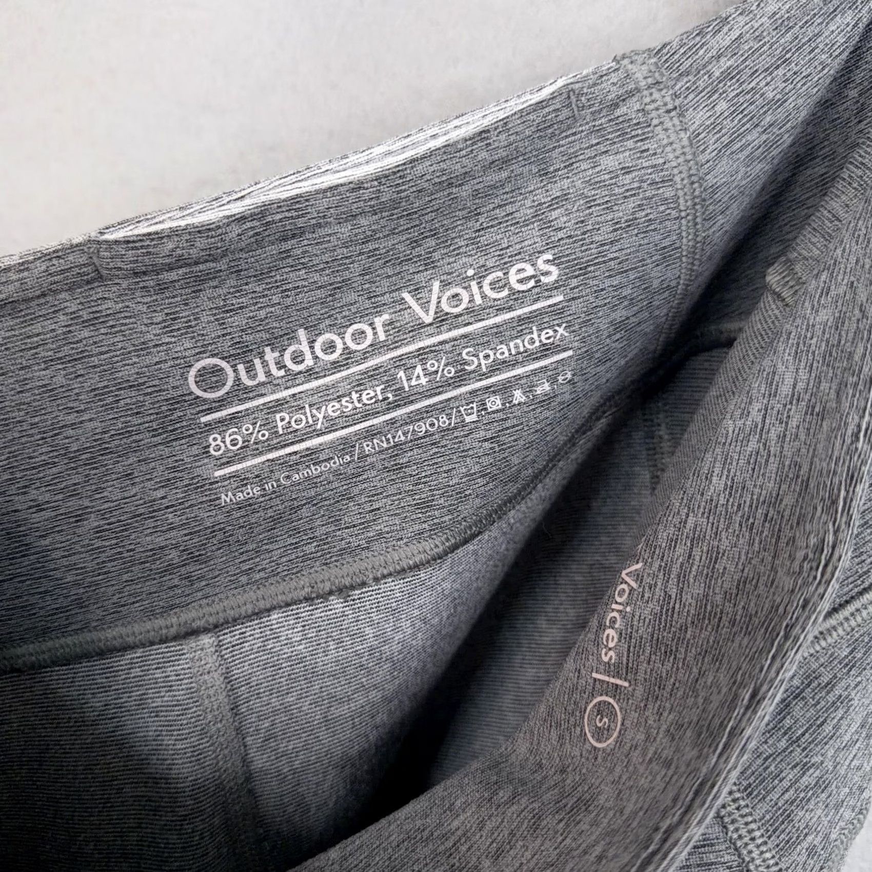 Outdoor Voices Outdoor Voices Leggings Womens Small Gray Colorblock Ankle Athletic Yoga Gym Size 28" / US 6 / IT 42 - 5 Thumbnail