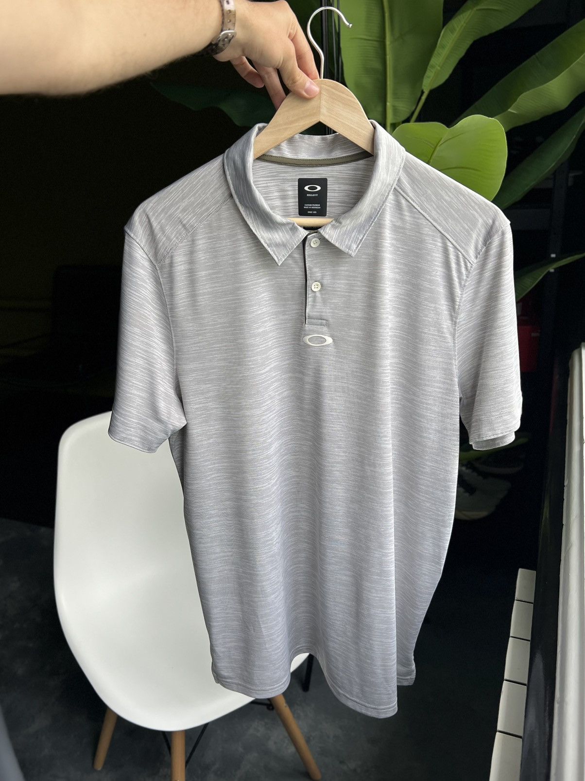 Oakley Oakley Aero Hydrolix Polo Shirt Gray L Indonesia Size US L / EU 52-54 / 3 - 3 Thumbnail