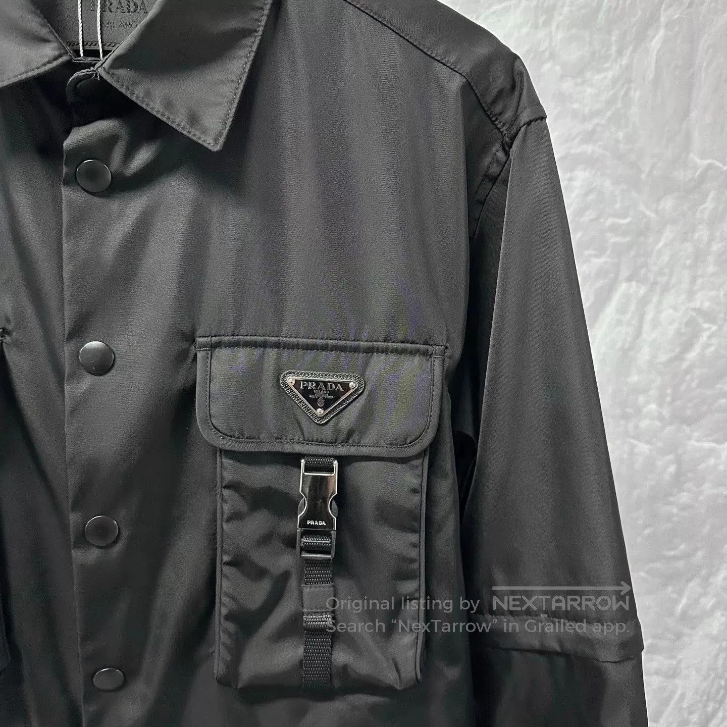 prada detachable sleeve pocket jacket.