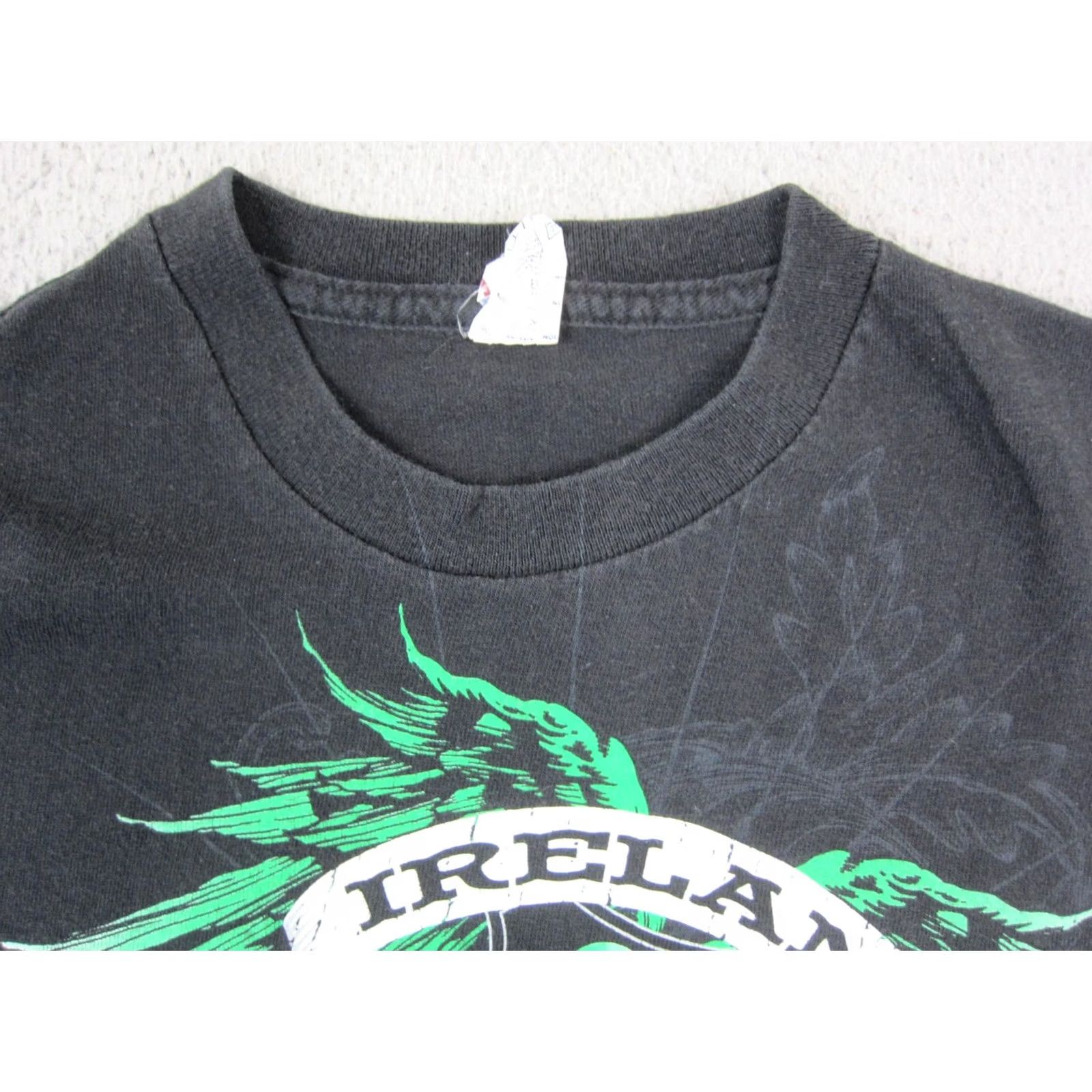 Delta Vintage Ireland Shirt Delta Men T-Shirt M Black Shamrock Wings Graphic 90s Logo Outdoor 90s Mens Size US M / EU 48-50 / 2 - 4 Thumbnail