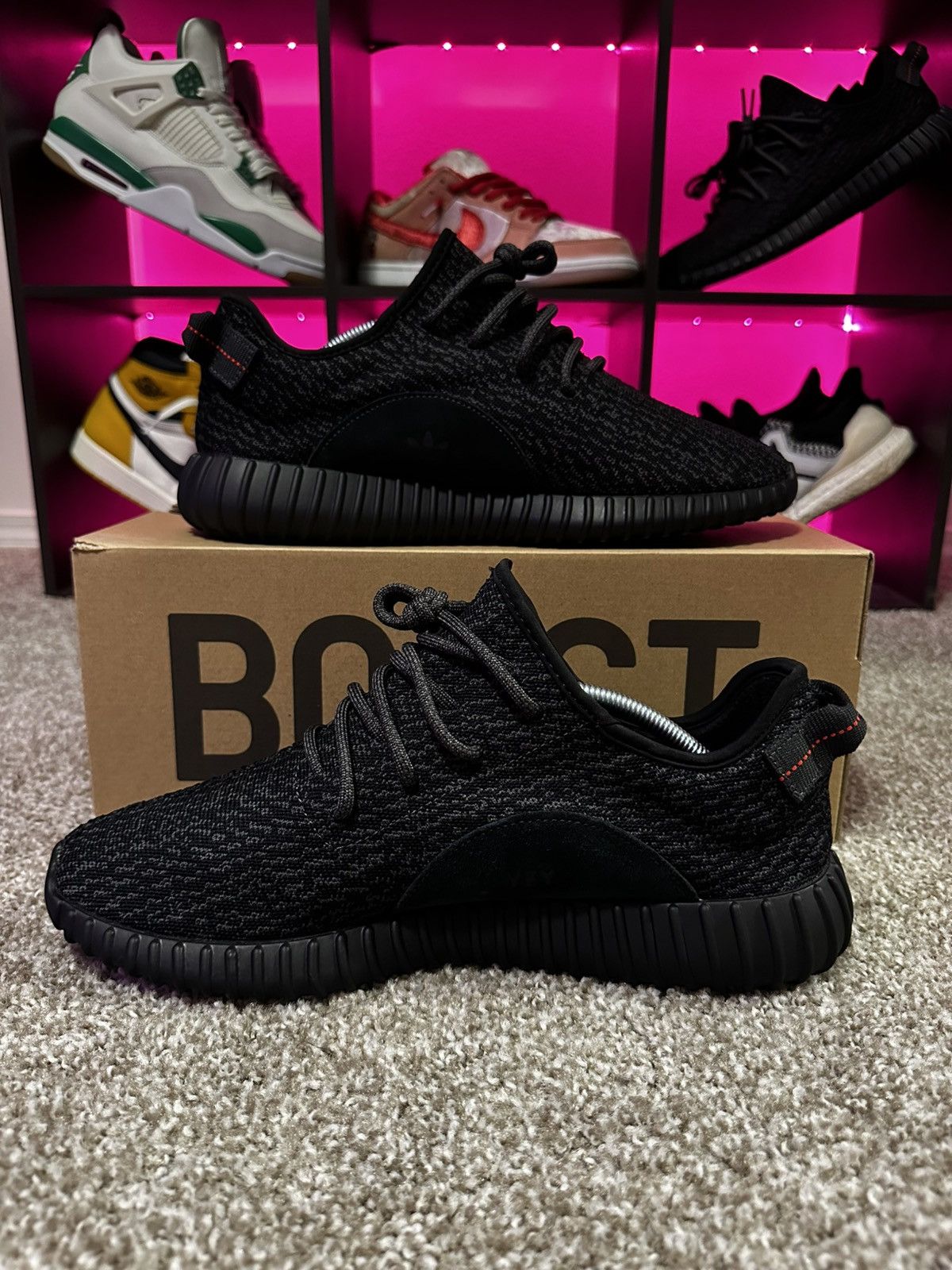 Adidas Yeezy 350 Pirate Black Size US 11.5 / EU 44-45 - 4 Thumbnail