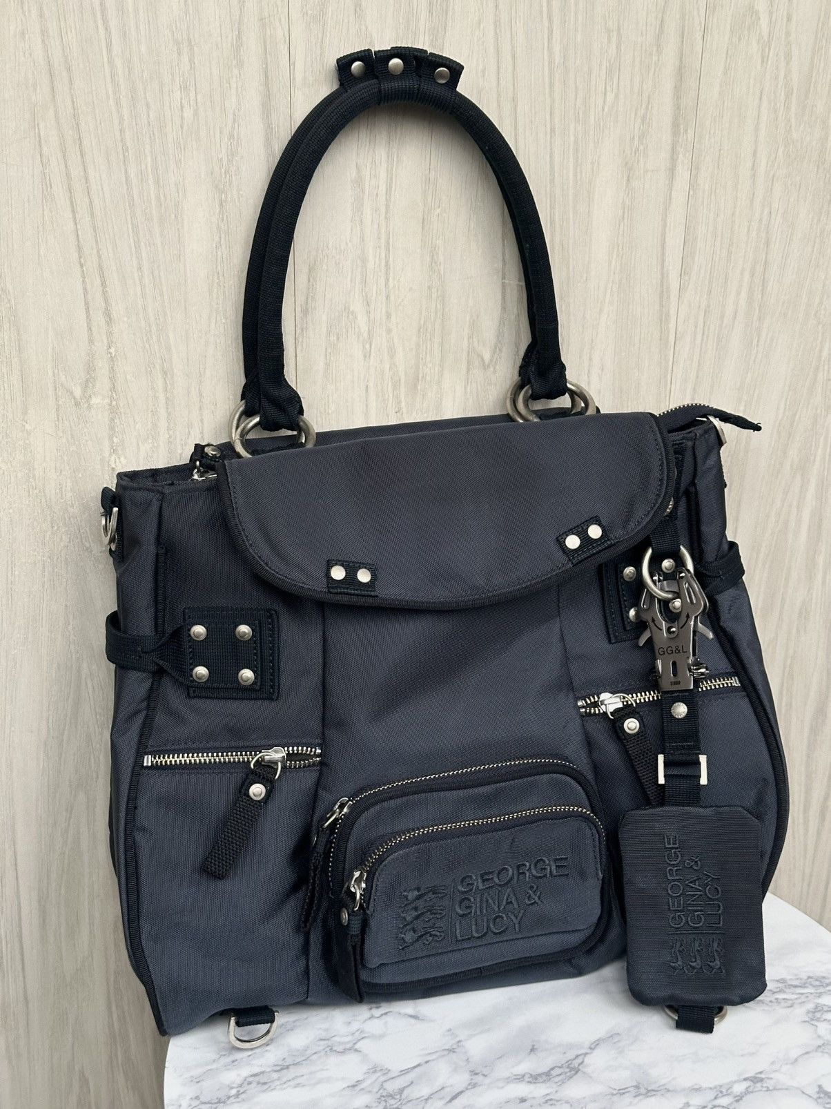 George Gina & Lucy Rare George Gina & Lucy Kathy Tote Bag Multi Pocket Handbag Size ONE SIZE - 7 Thumbnail