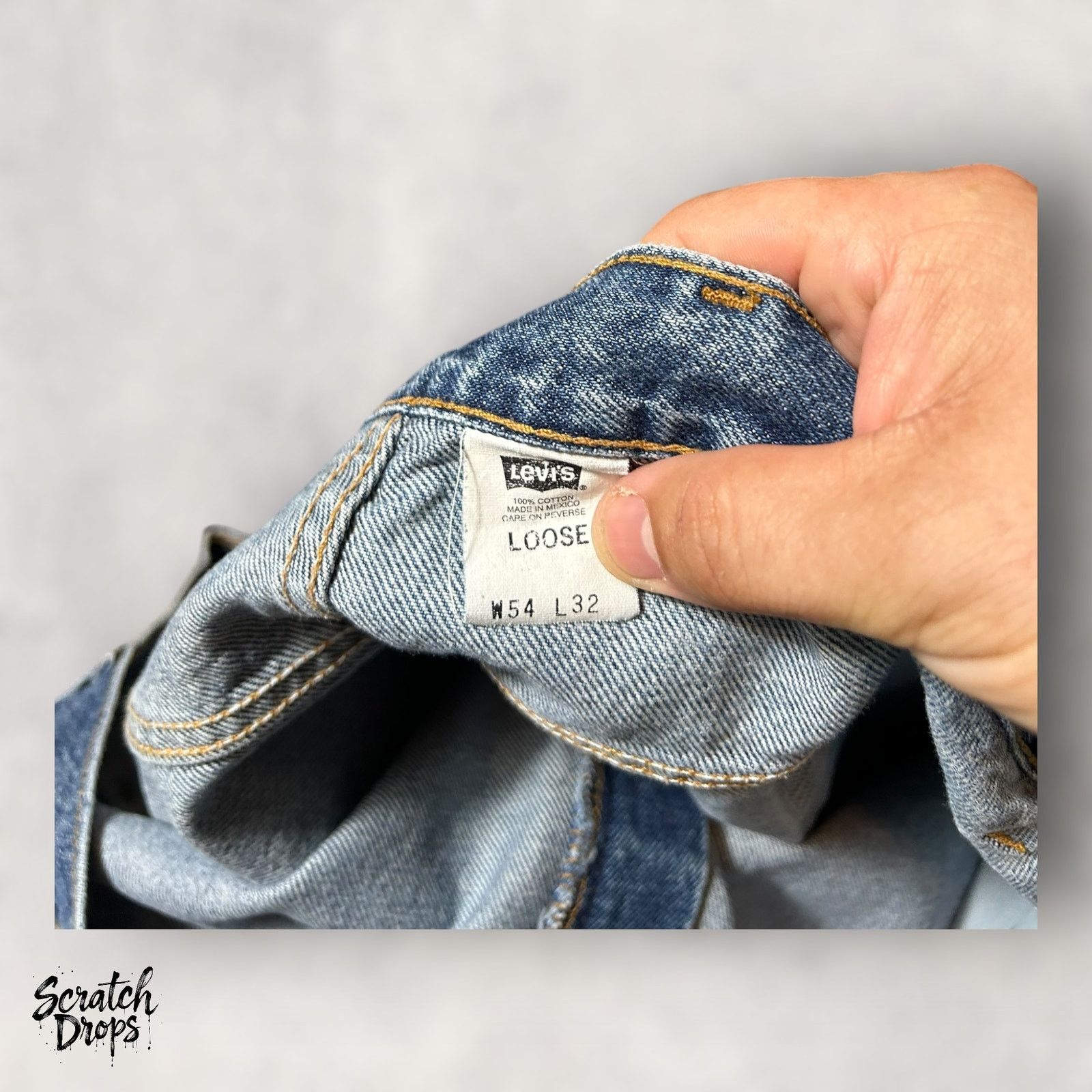 Levi's Vintage Levis Strauss Signature 545 Mens Jeans W52 L32 Loose Size US 38 / EU 54 - 5 Thumbnail