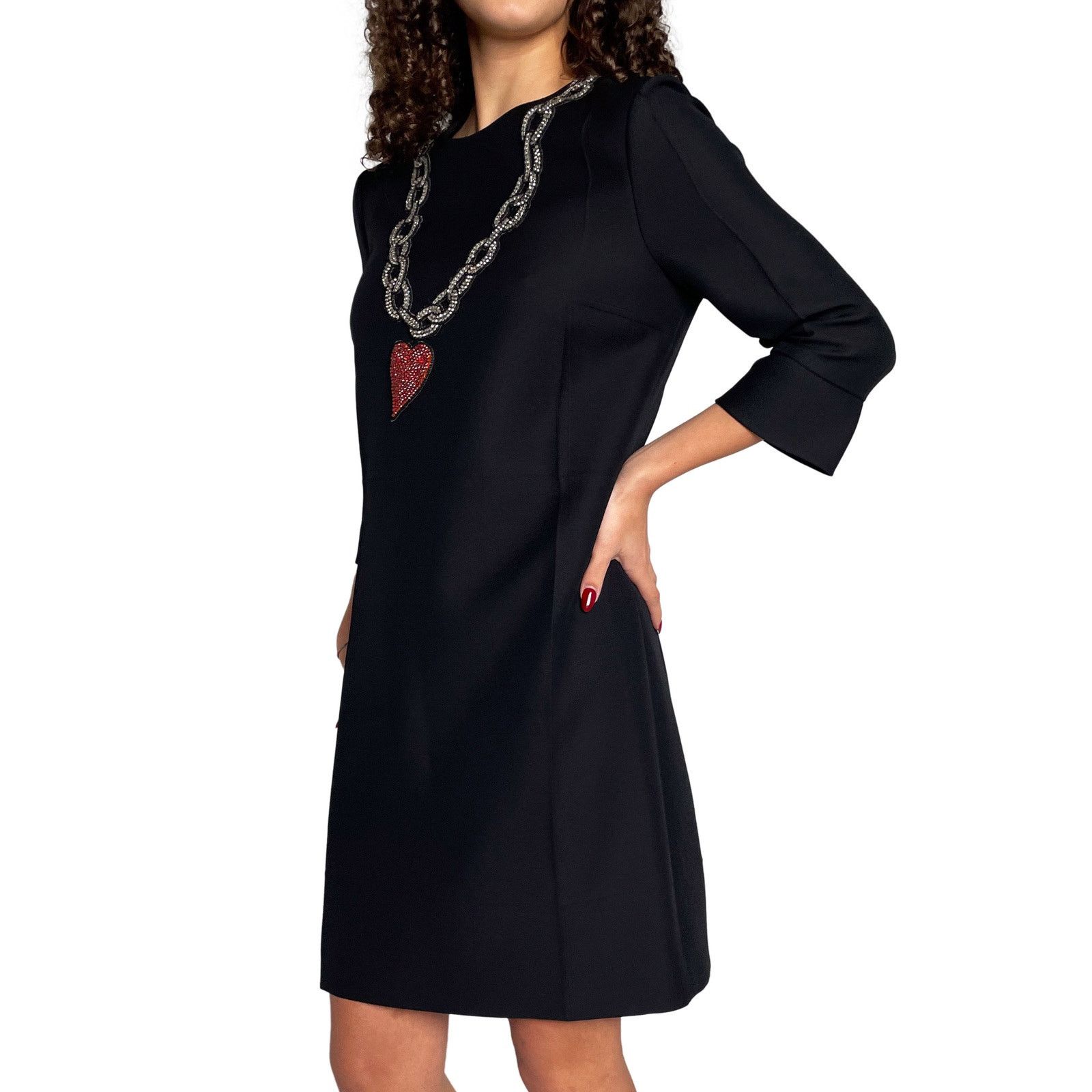 Gucci Black Short Sleeve Dress Size S / US 4 / IT 40 - 4 Thumbnail