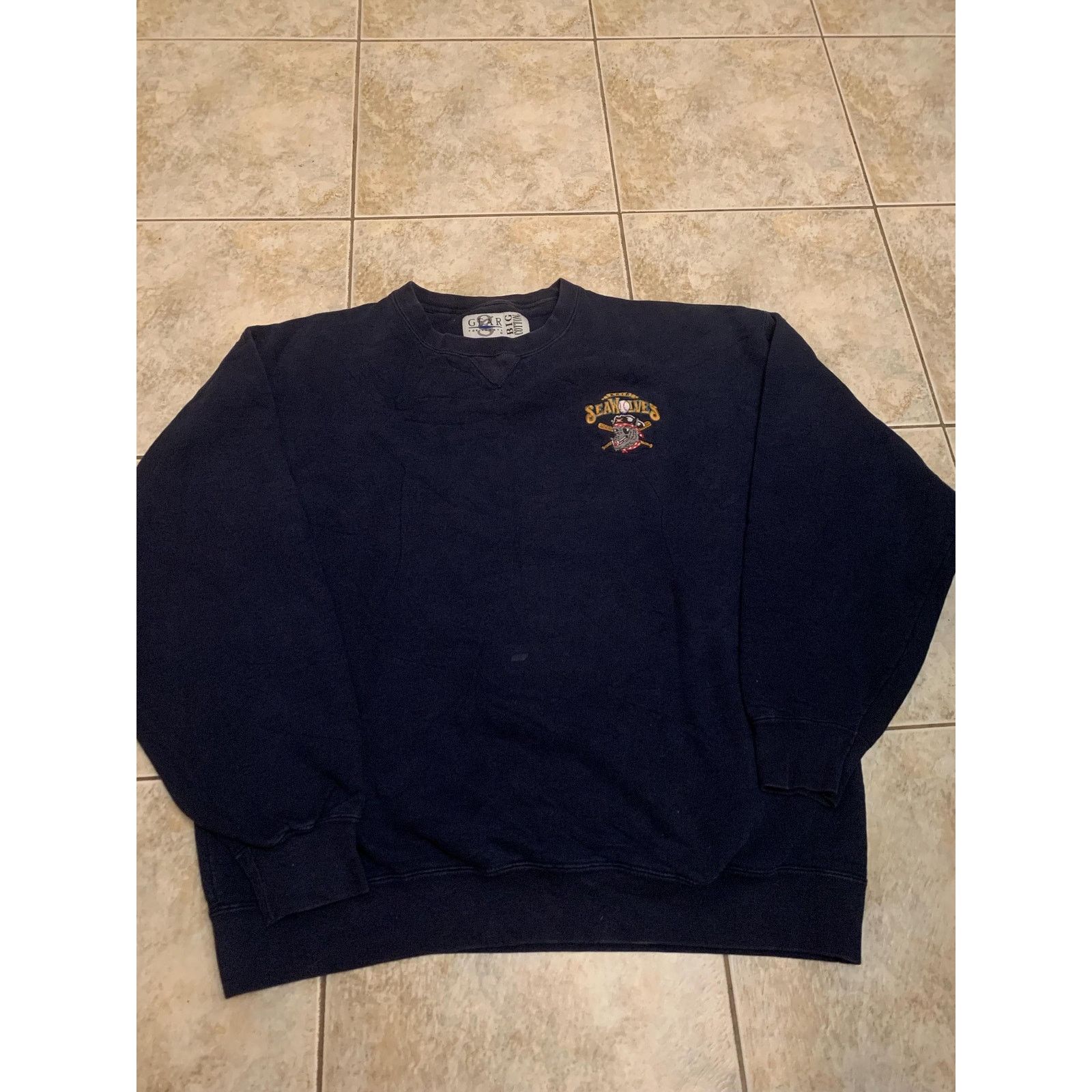 Gear for Sports Vintage erie seawolves crewneck Sweatshirt size 2 XL 1990s Size US XXL / EU 58 / 5 - 1 Thumbnail