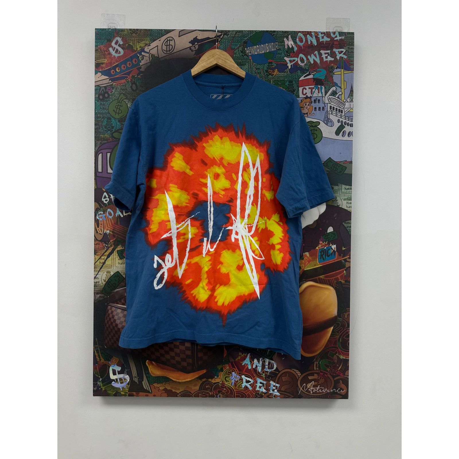 DENIM TEARS Denim Tears Offset Tee Blue New Medium Size US M / EU 48-50 / 2 - 1 Thumbnail